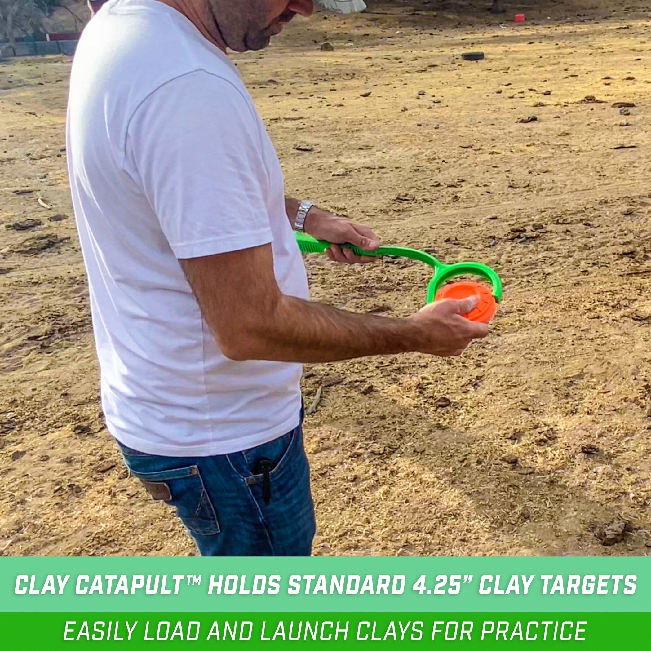 GoSports Outdoors Clay Catapult Handheld Clay Pigeon Thrower 2 Pack for Shooting Practice Target Practice GoSportsOutdoors.com