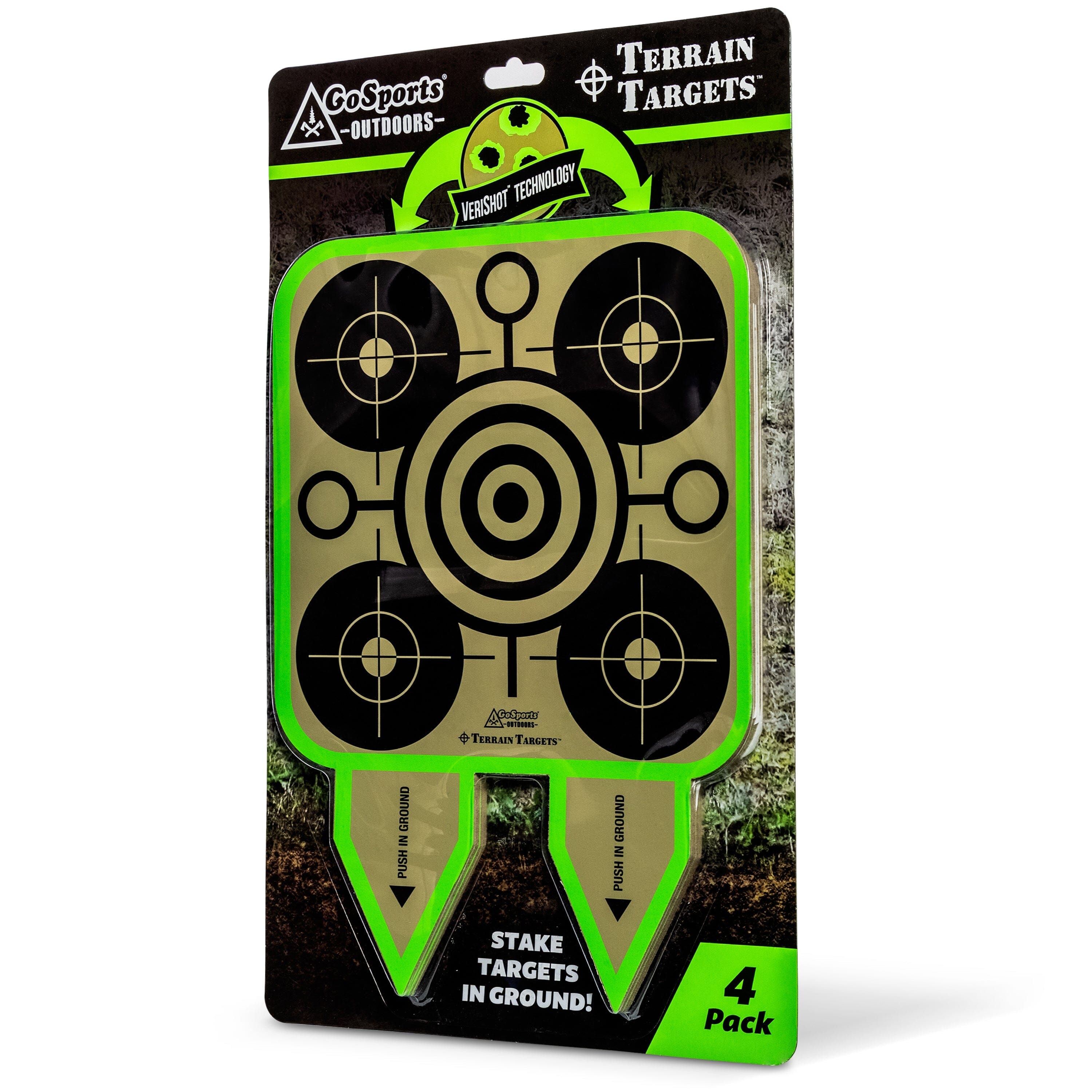 GoSports Outdoors Terrain Targets, Reactive Multi-Targets for Shooting Range with Neon Green Shot Confirmation, Great for Small Calibers Target Practice GoSportsOutdoors.com