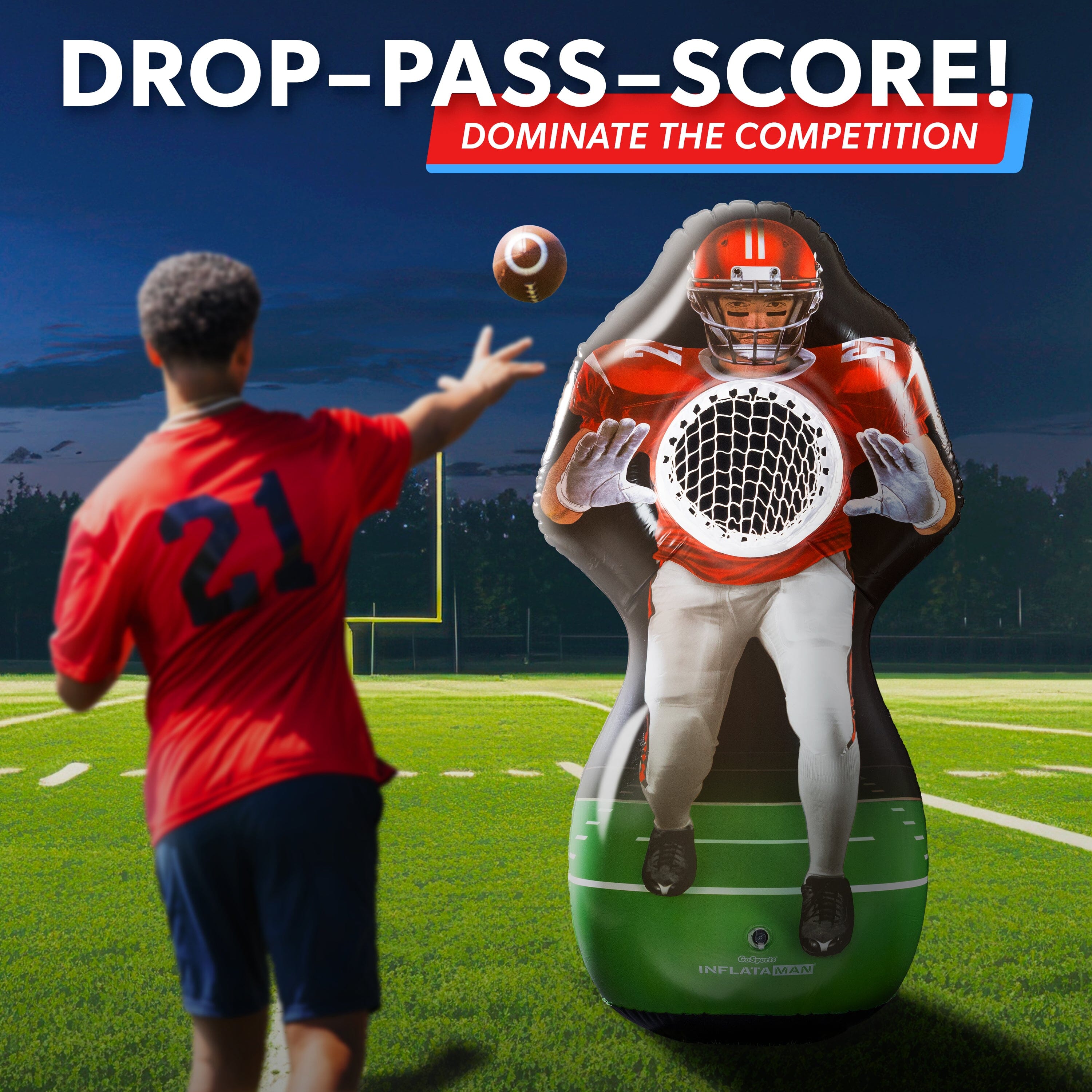 GoSports Inflataman Football Challenge Inflataman GoSports