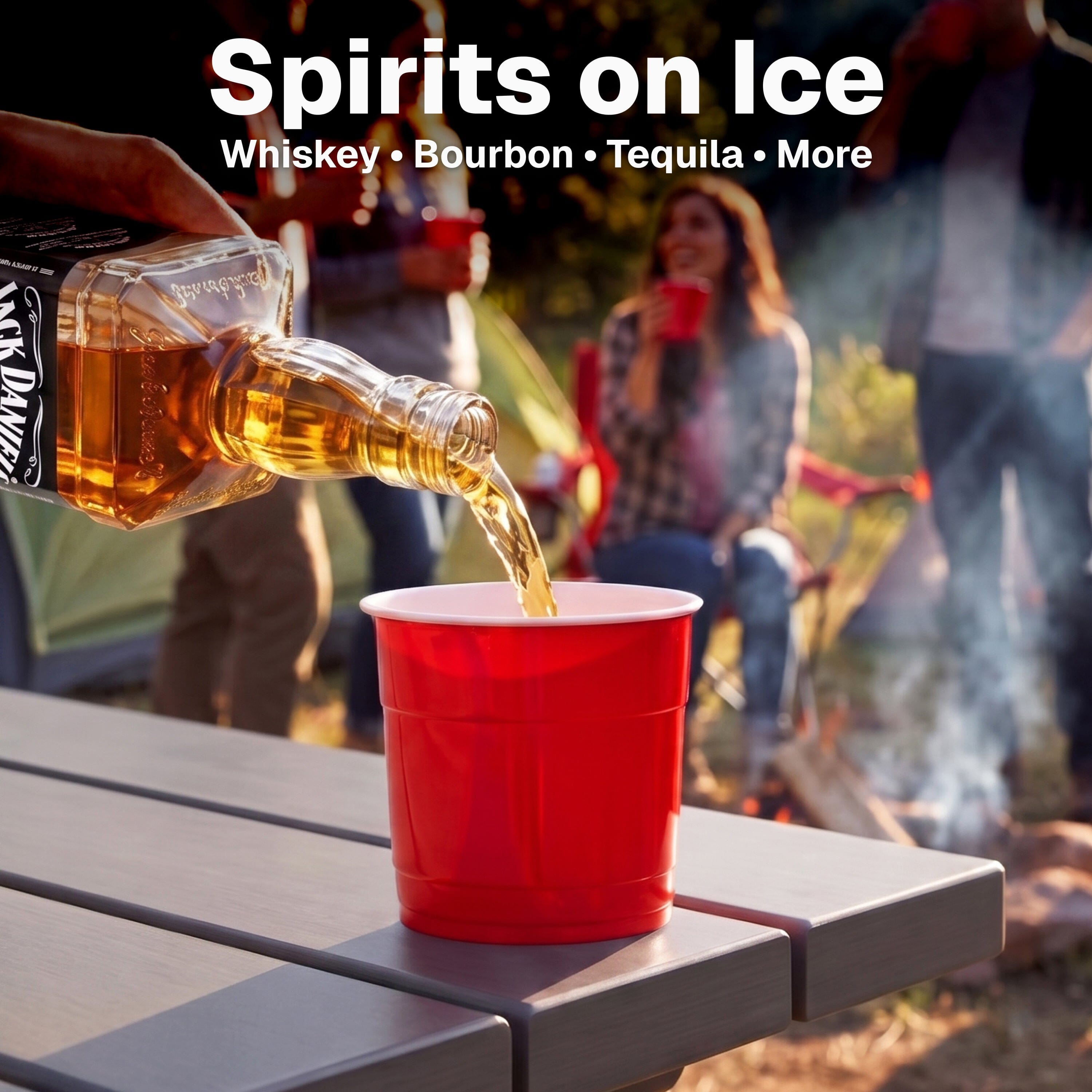 GoBig 12 oz Lowball Plastic Party Cups for Whiskey, Spirits, & Cocktails - 50 Count Disposable Cups for Alcohol Playgosports.com