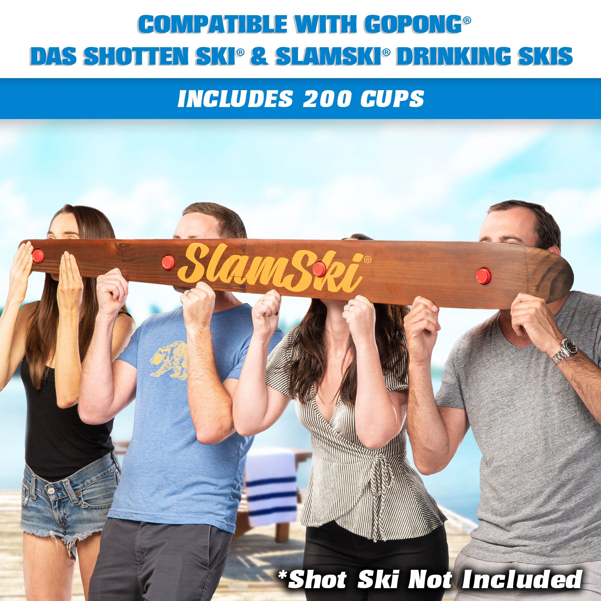 GoBig 2 oz Plastic Shot Cups - 25-Pack GoSports