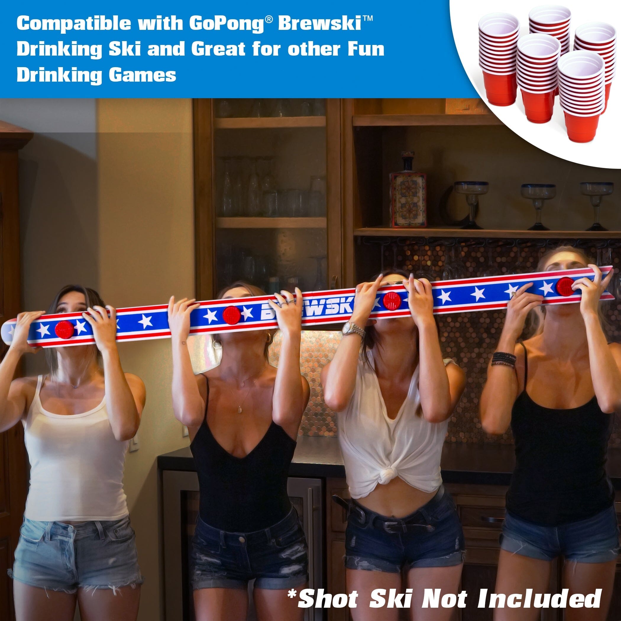 GoPong 6oz Red Party Cups - 160-Pack Party Cups GoPong