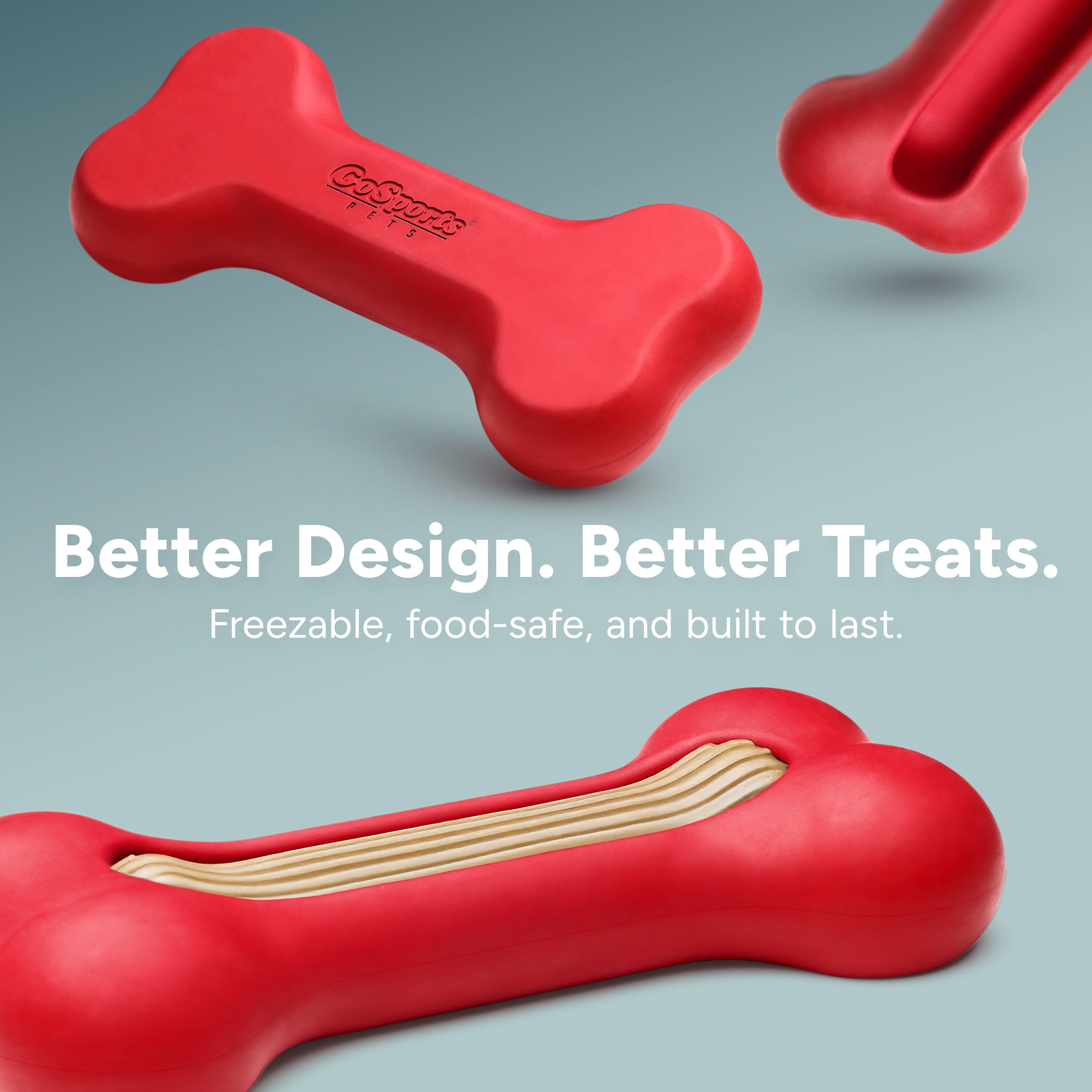 GoSports Pets PupsCream Freezable Dog Treat Station - Small or Large - Helps Keep Dogs Busy GoSports