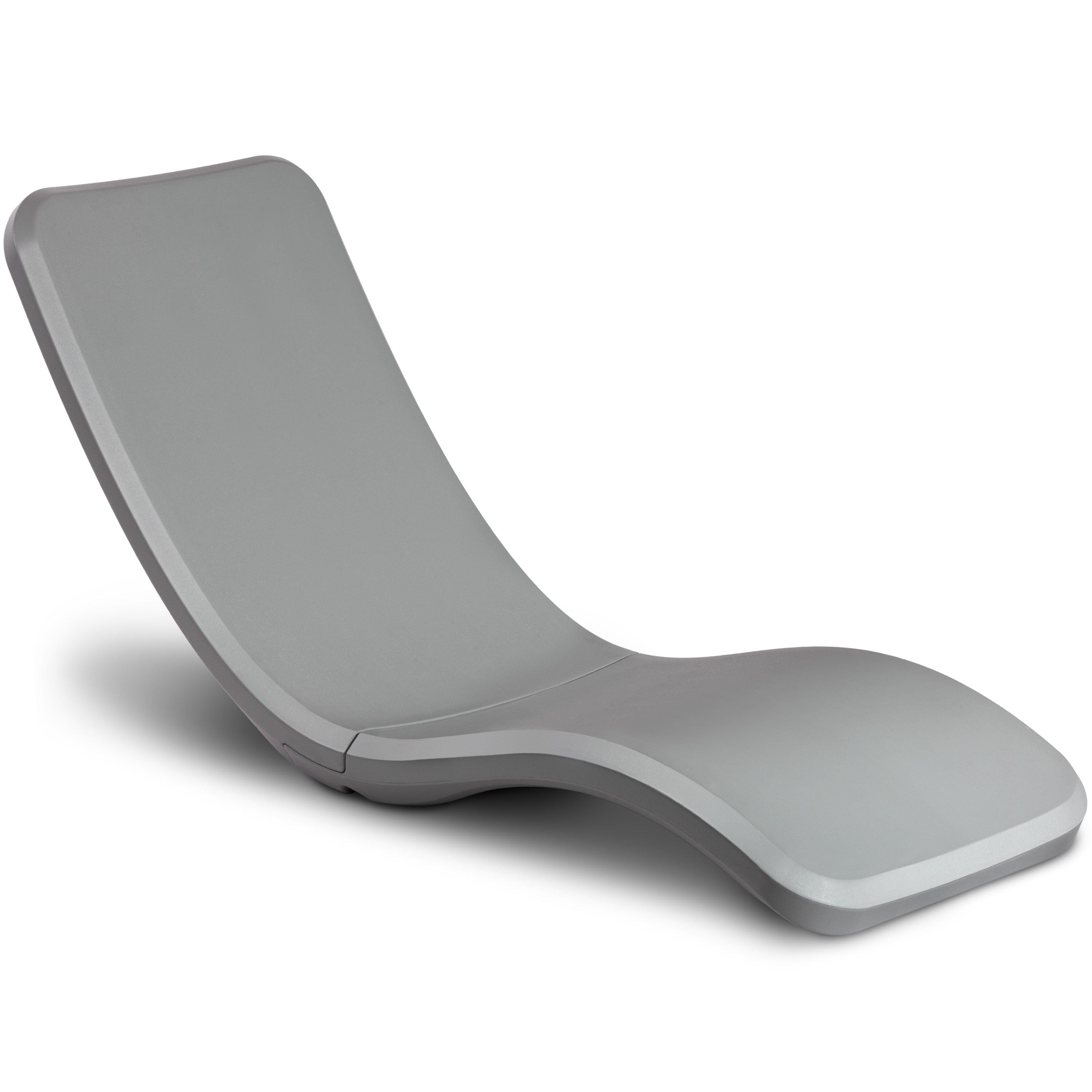 Coast Modern In Pool Lounge Chair - Waterproof & Weighted Pool Chaise Lounger - Outdoor Pool Furniture for Patio or In Baja Shelf PlayGoSports.com Gray