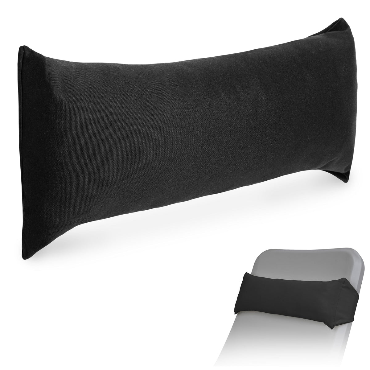Outdoor Lounge Chair Pillow Coast Modern Black