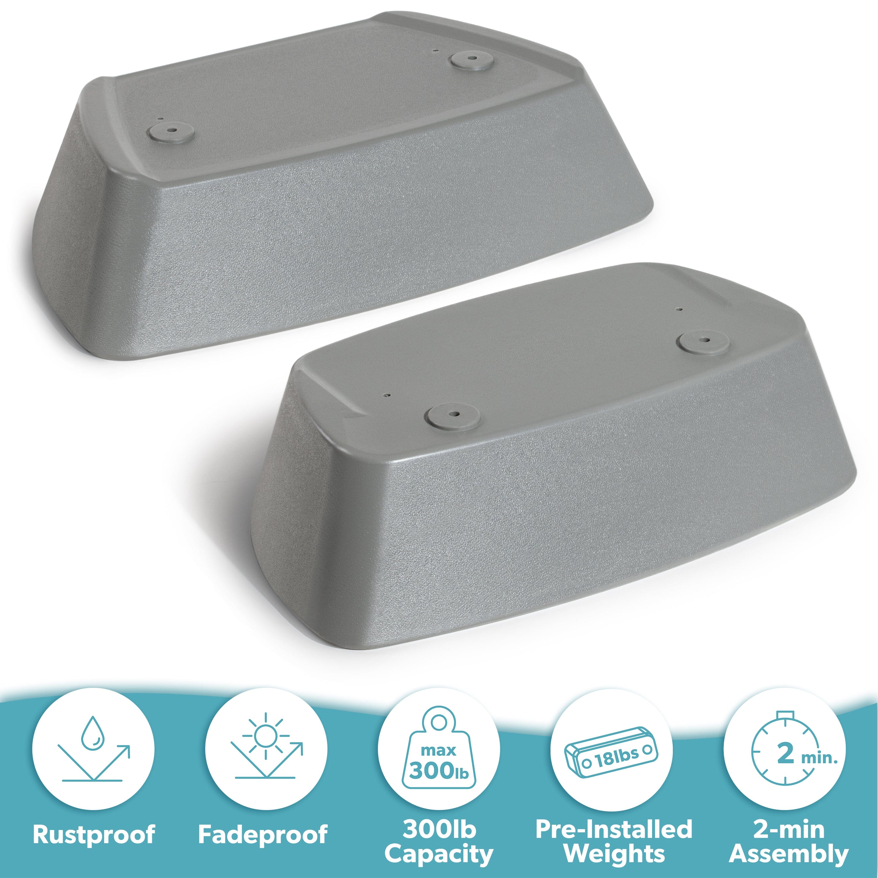 Coast Modern Weighted Riser Kit for Lounge Chair - Use In Pool or On Patio PlayGoSports.com