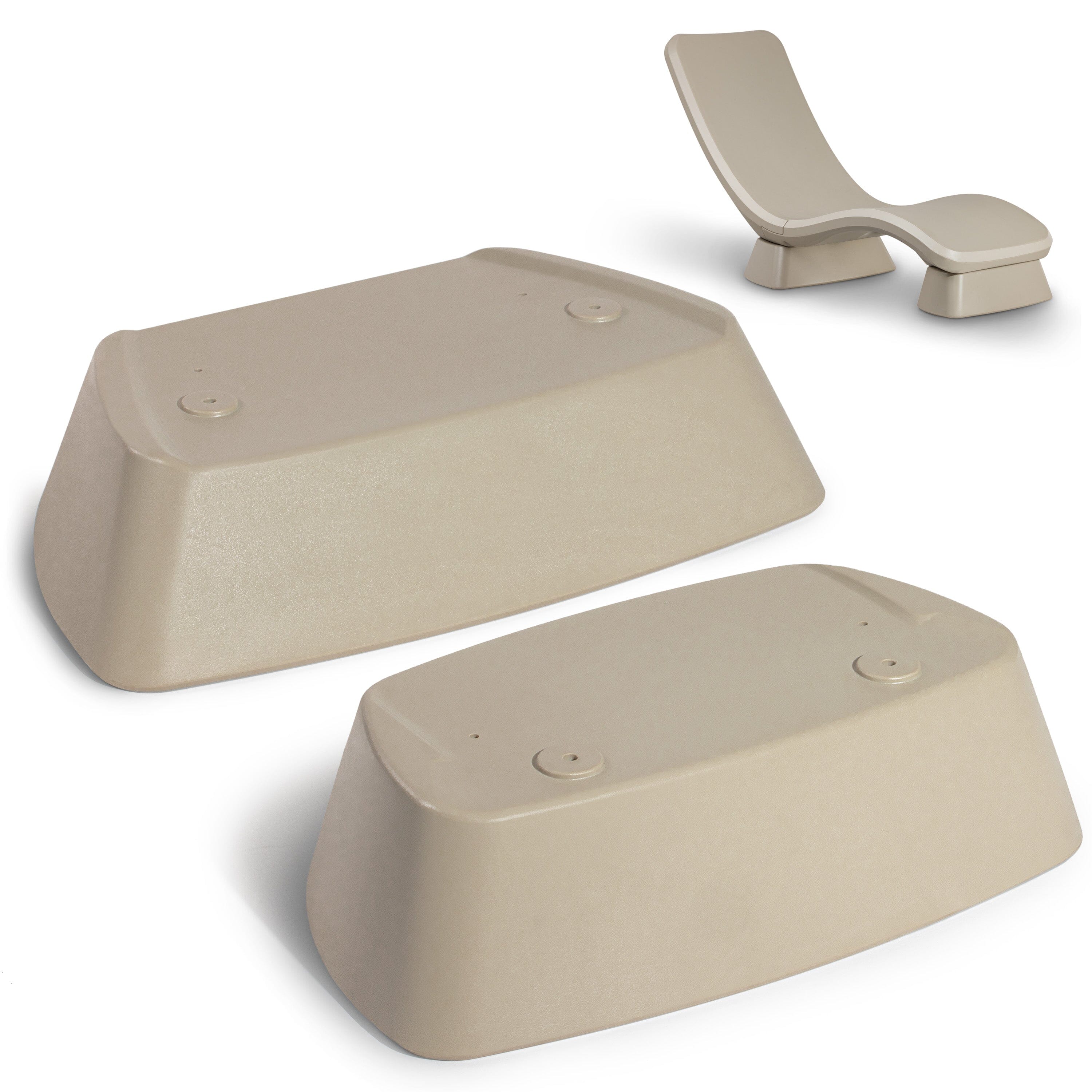 Coast Modern Weighted Riser Kit for Lounge Chair - Use In Pool or On Patio PlayGoSports.com Sand