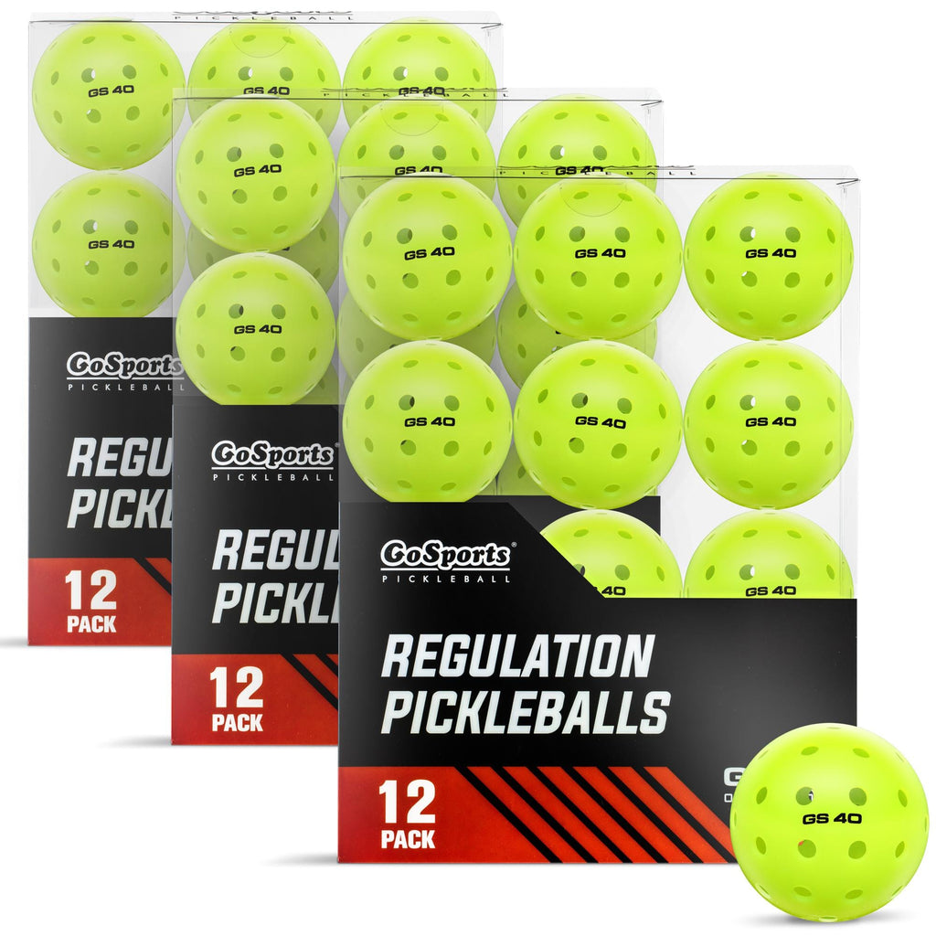 GoSports GS 40 Pickleball Balls - 36 Pack of Regulation USAPA Pickleballs Playgosports.com 