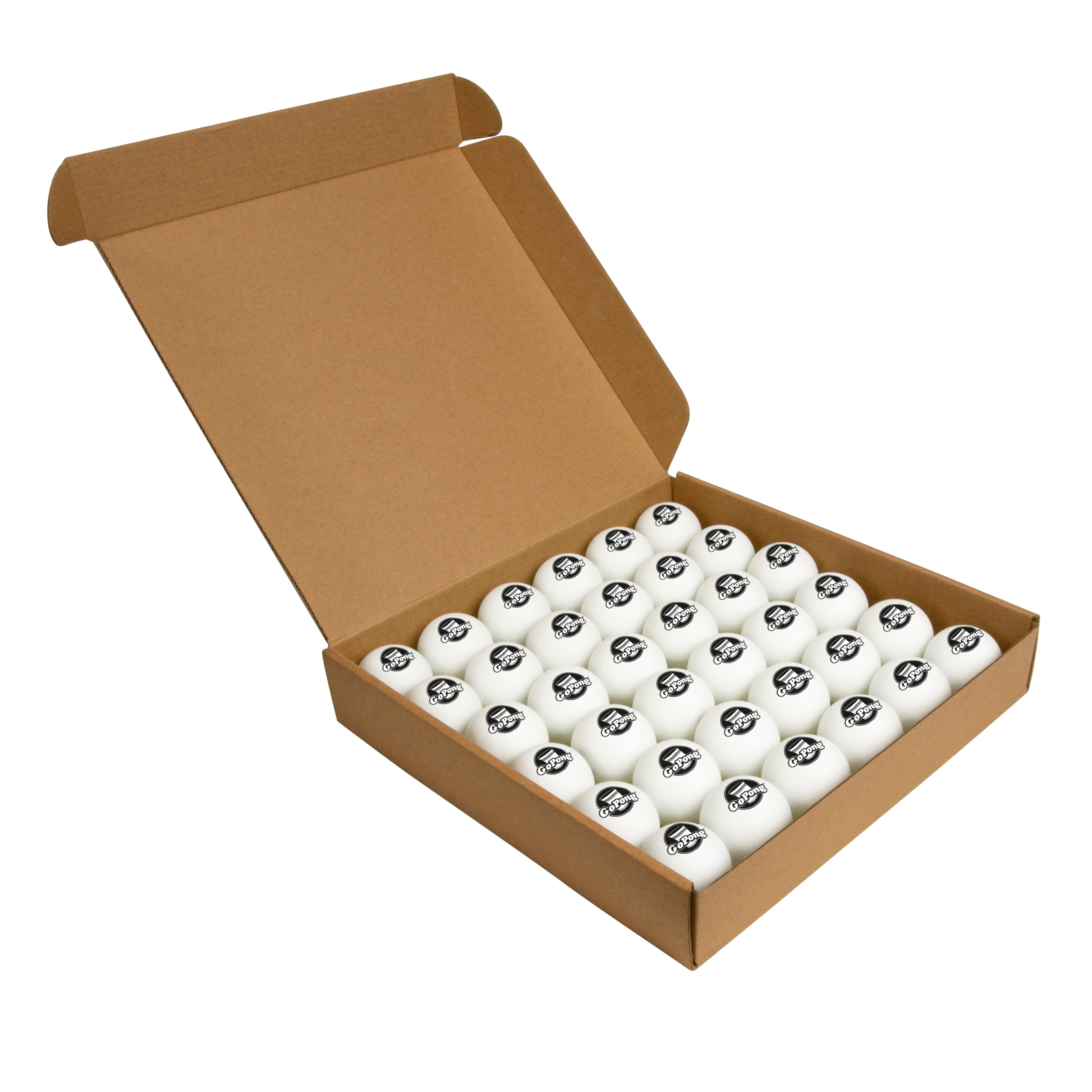 GoPong Official Beer Pong Balls- 36-Pack - White Beer Pong Balls gopong.com