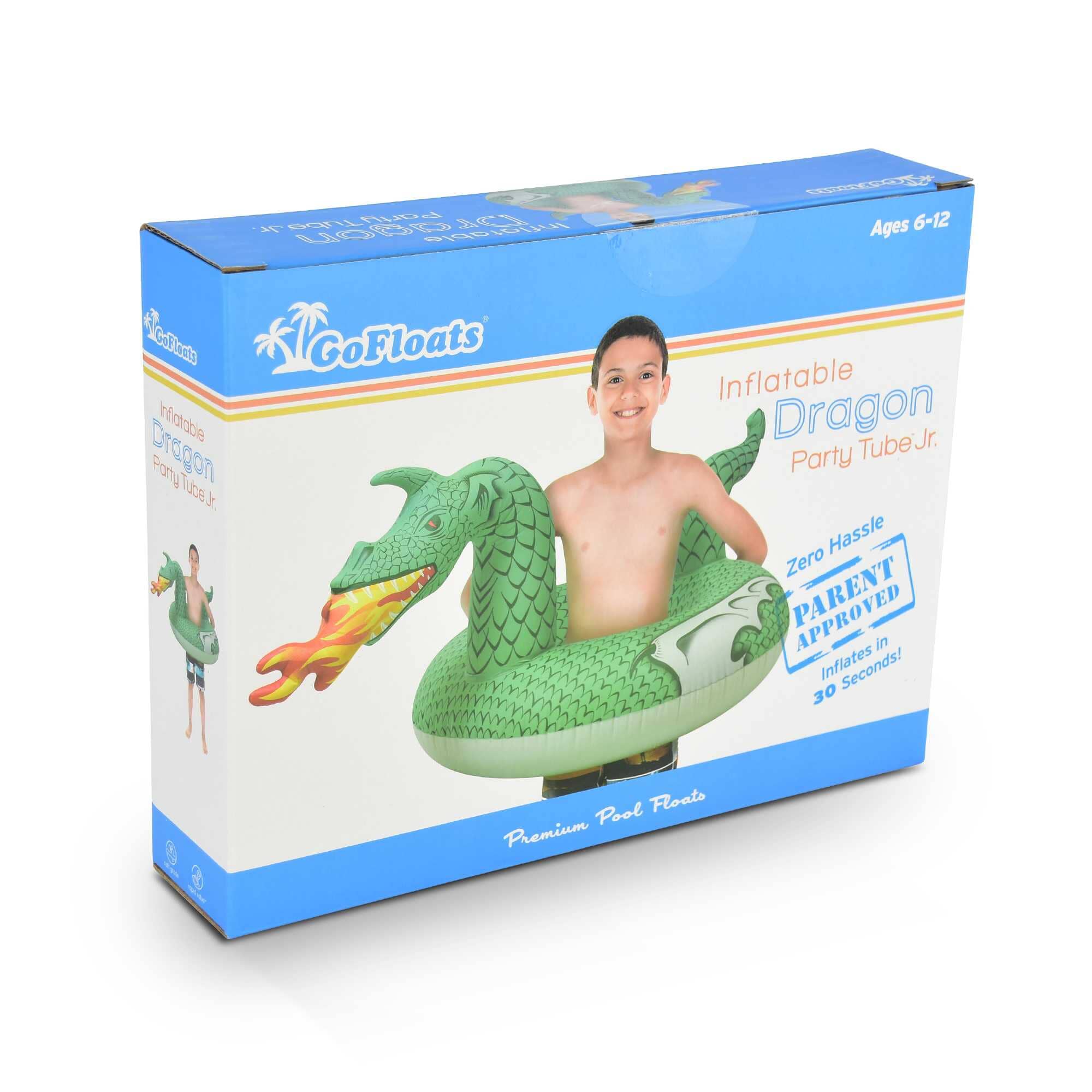 GoFloats Jr Pool Float Party Tube - Fire Dragon GoFloats