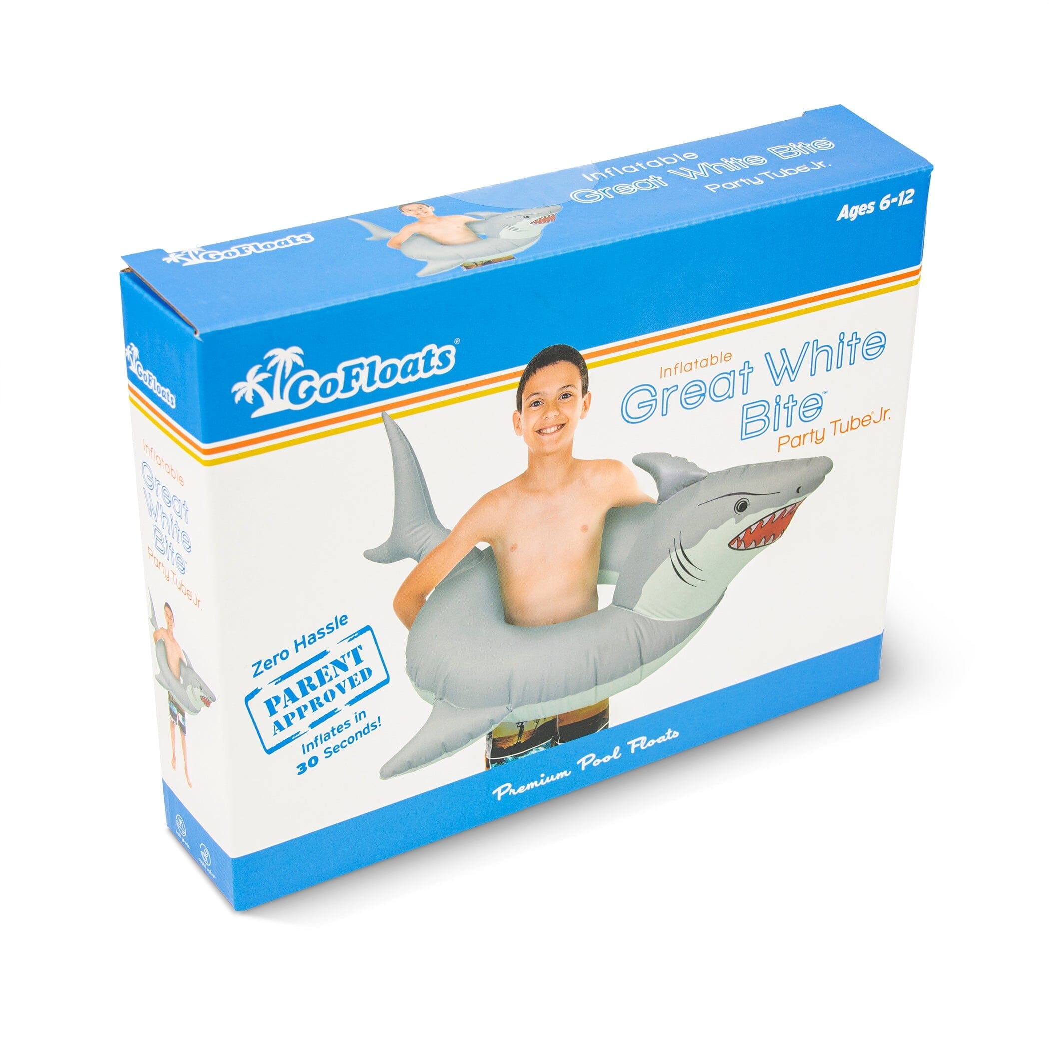 GoFloats Jr Pool Float Party Tube - Shark GoFloats