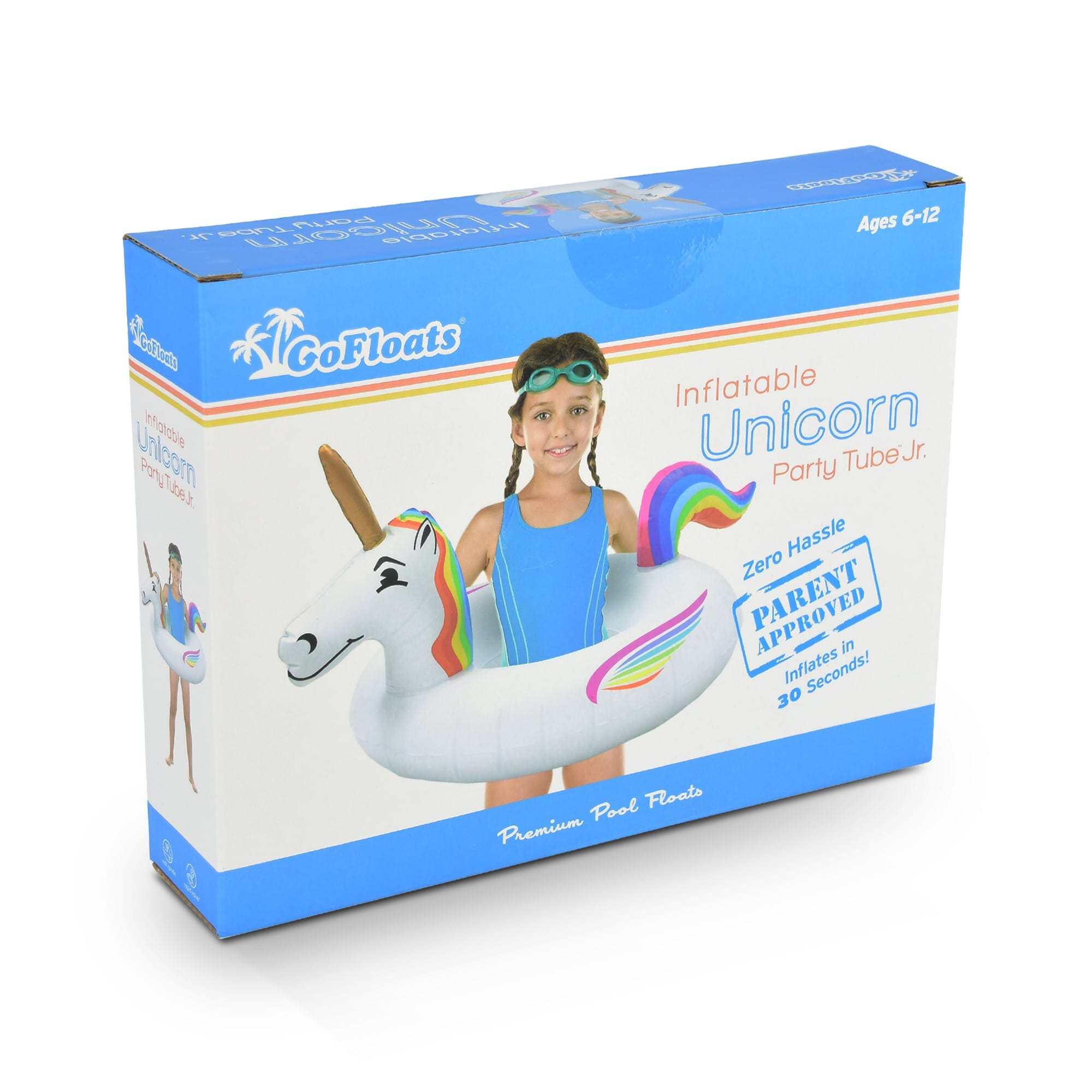GoFloats Jr Pool Float Party Tube - Unicorn GoFloats