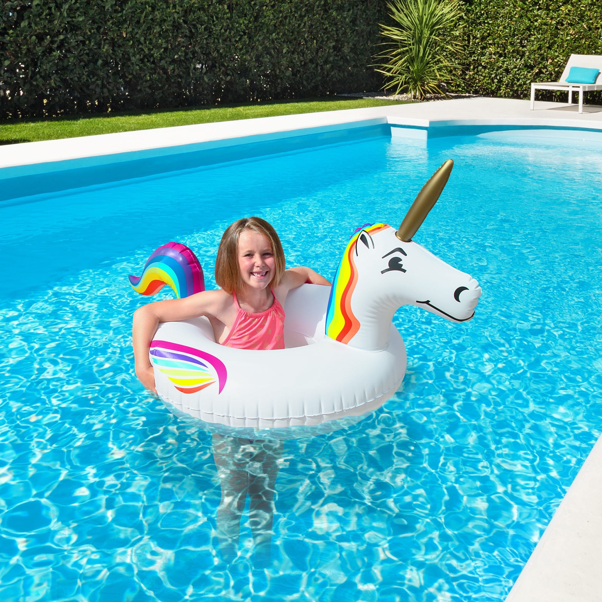 GoFloats Jr Pool Float Party Tube - Unicorn GoFloats