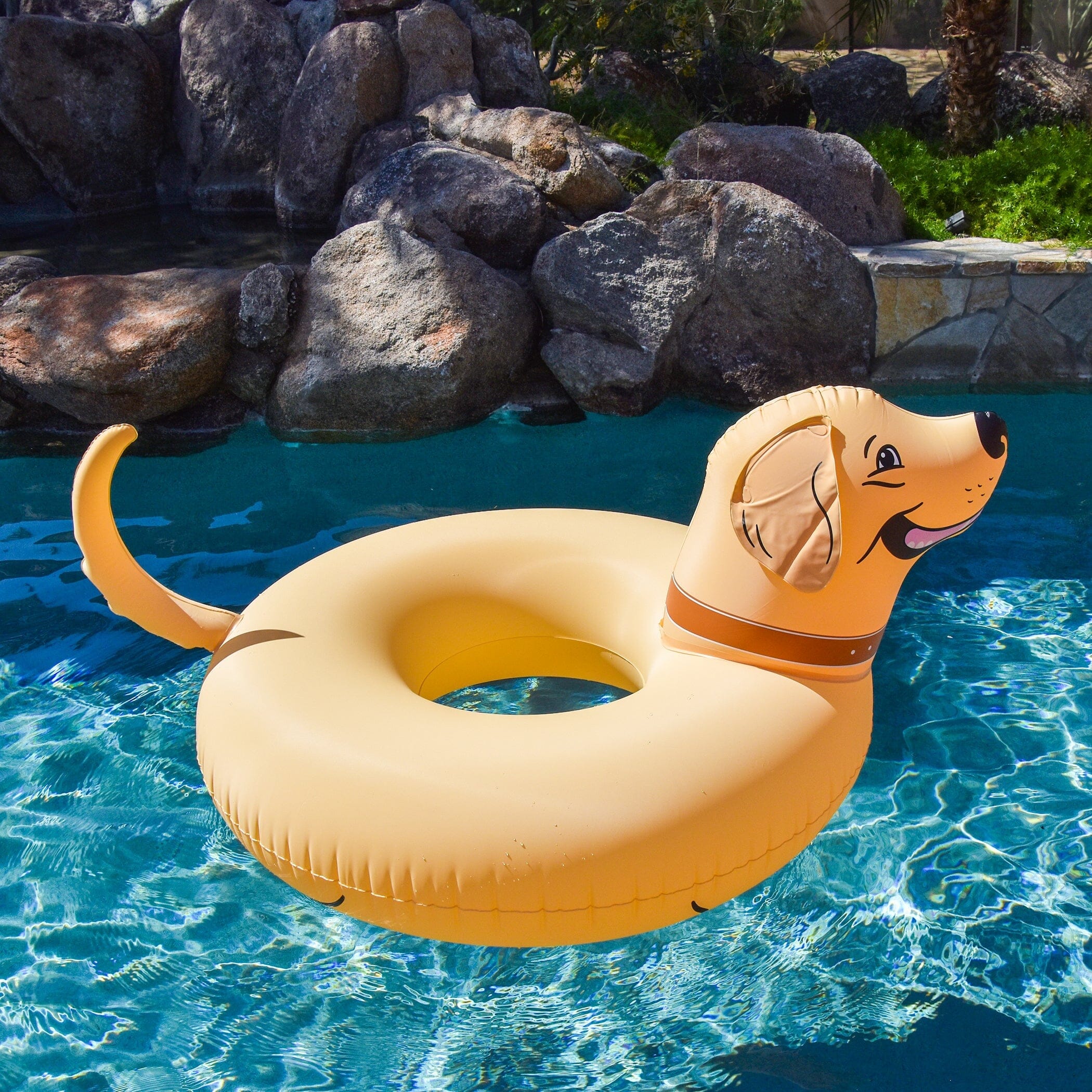 GoFloats Party Tube Inflatable Raft - Buddy the Dog GoFloats