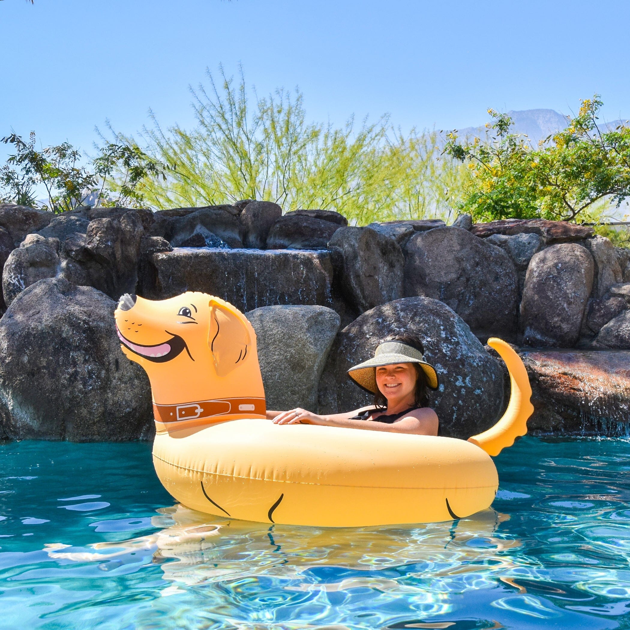 GoFloats Party Tube Inflatable Raft - Buddy the Dog GoFloats