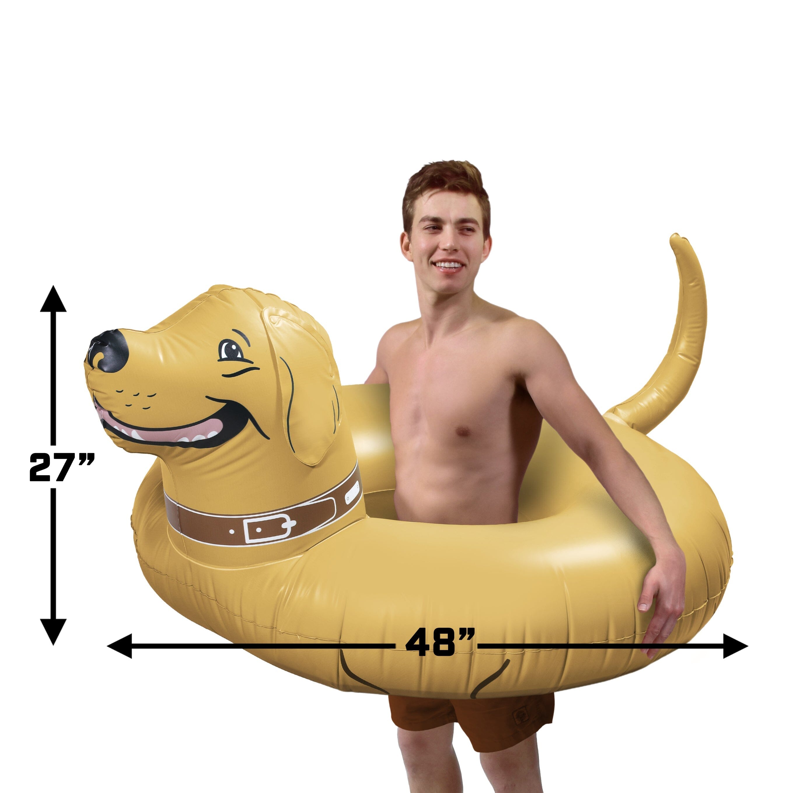 GoFloats Party Tube Inflatable Raft - Buddy the Dog GoFloats