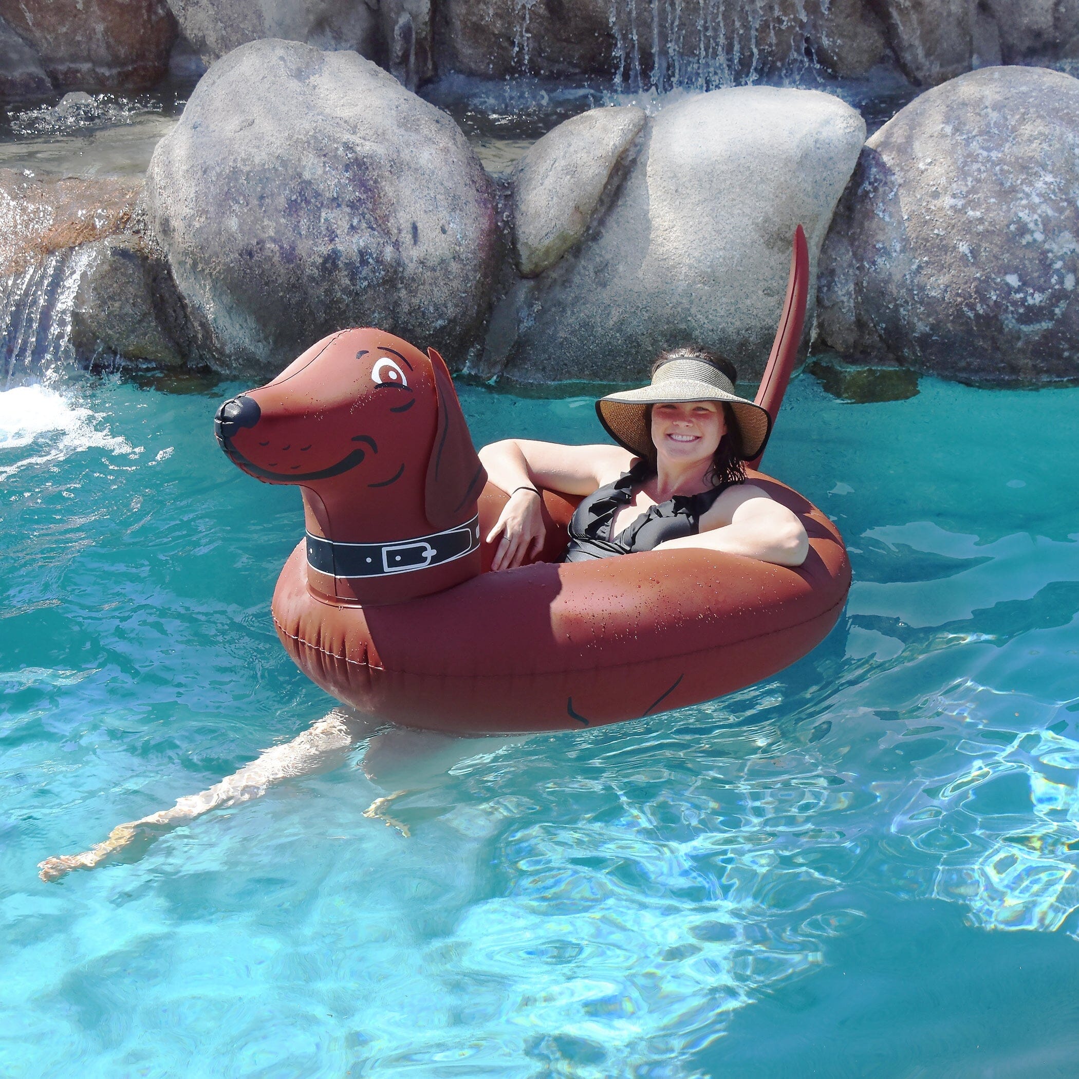 GoFloats Party Tube Inflatable Raft - Weiner Dog GoFloats