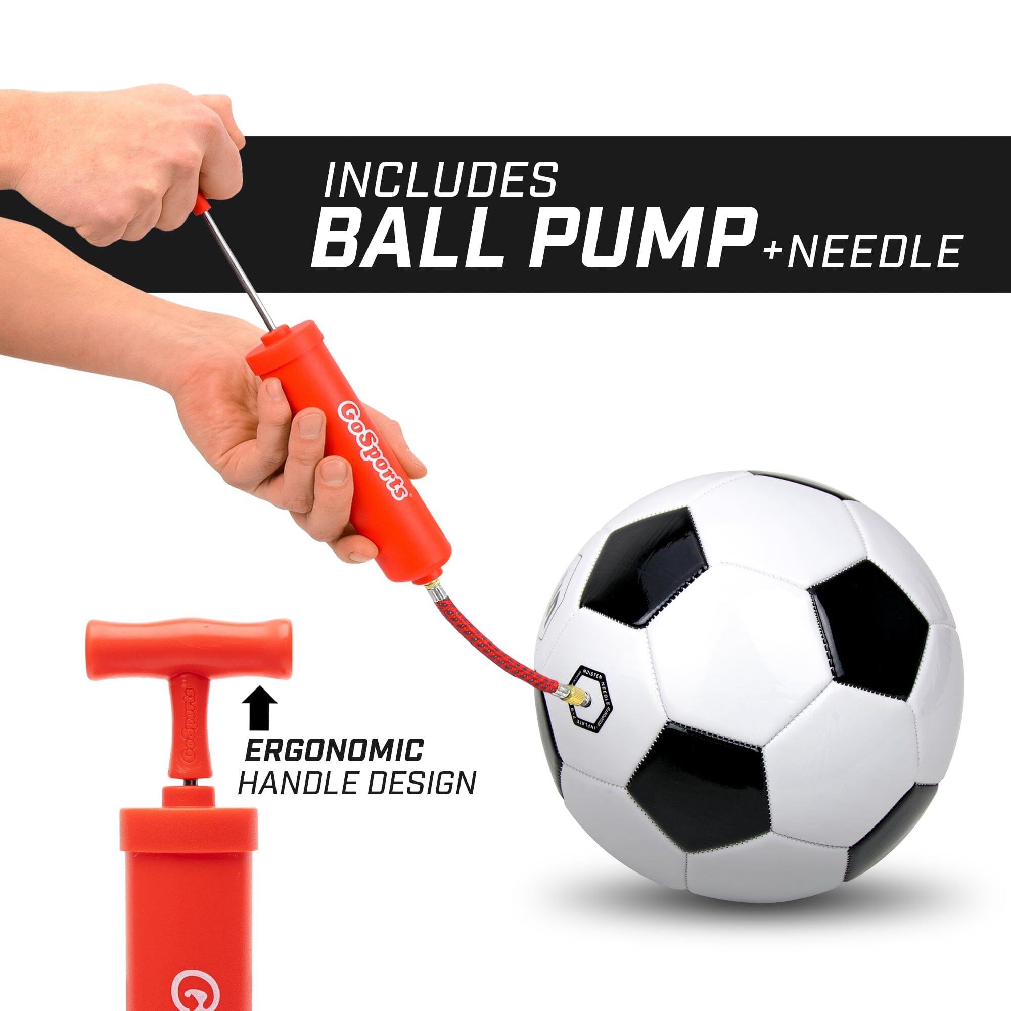 GoSports Classic Soccer Ball - Durable Training and Match Ball for Practice & Recreation Soccer Ball GoSports