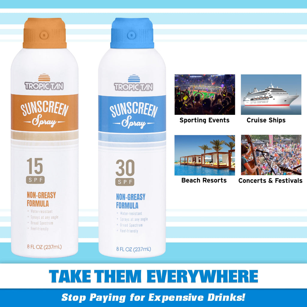 GoPong Aluminum Spray Sunscreen Flask - 2 Pack GoSports 