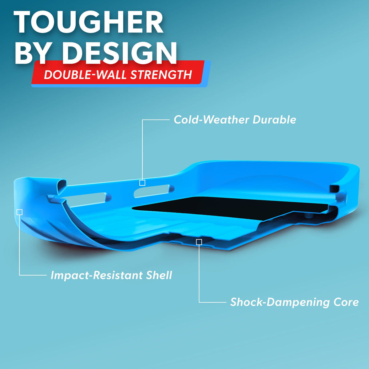 40" Heavy-Duty Snow Sled Gosports Snow Sports