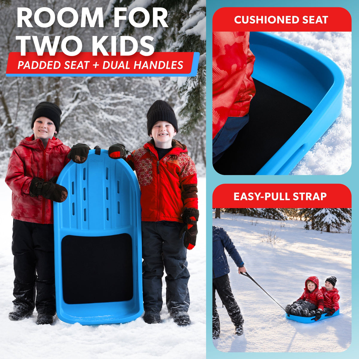 40" Heavy-Duty Snow Sled Gosports Snow Sports