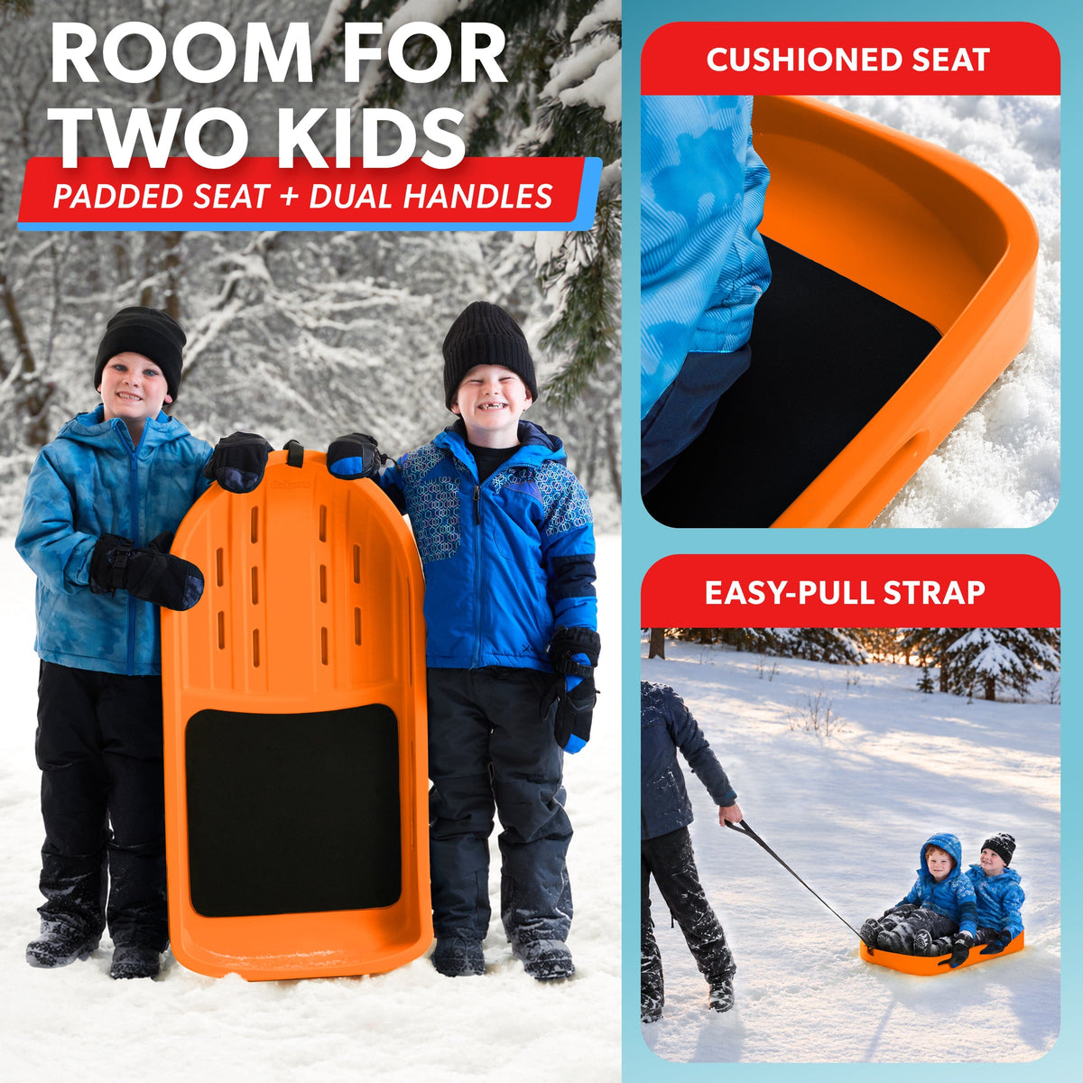 40" Heavy-Duty Snow Sled Gosports Snow Sports
