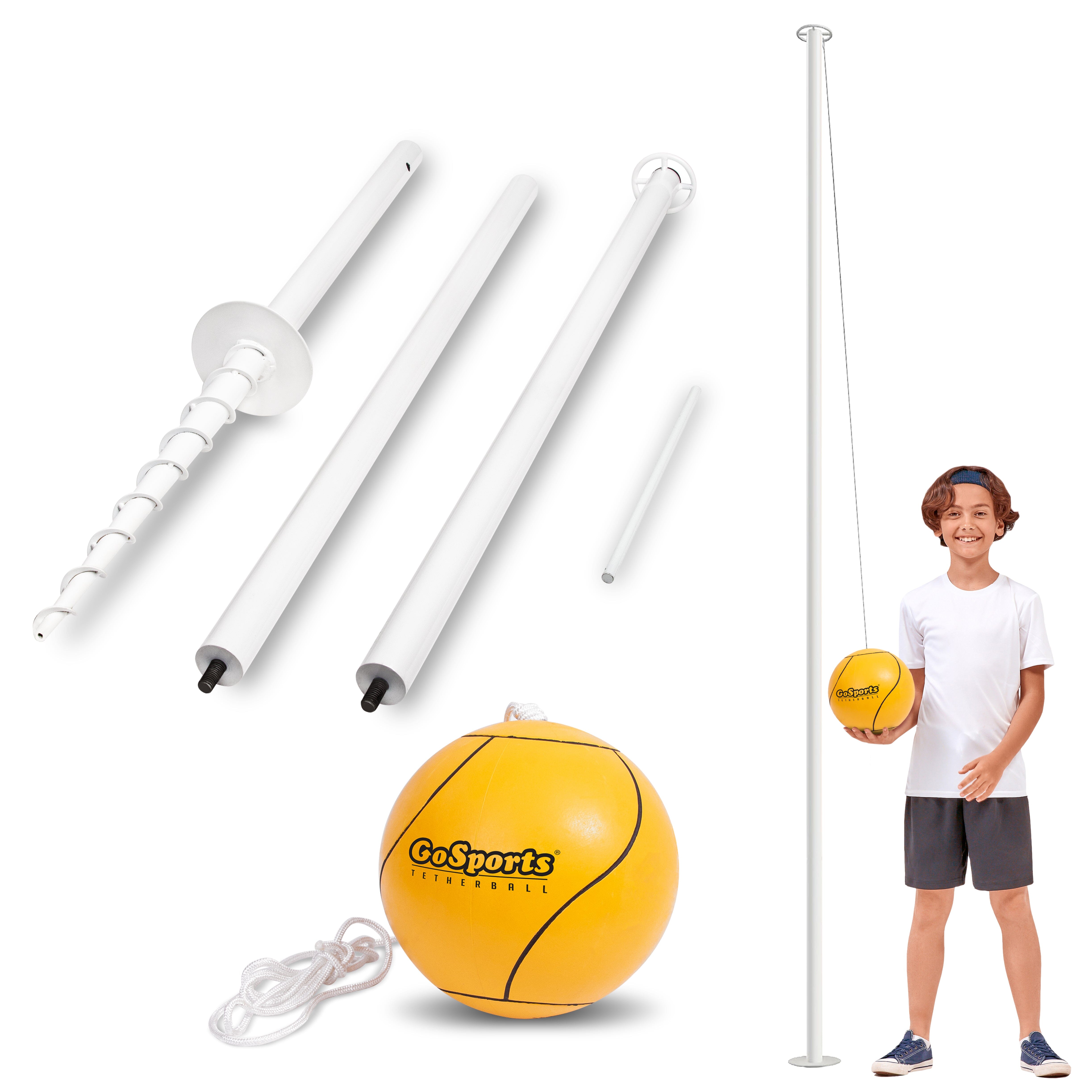 GoSports Tetherball Game Set - White GoSports