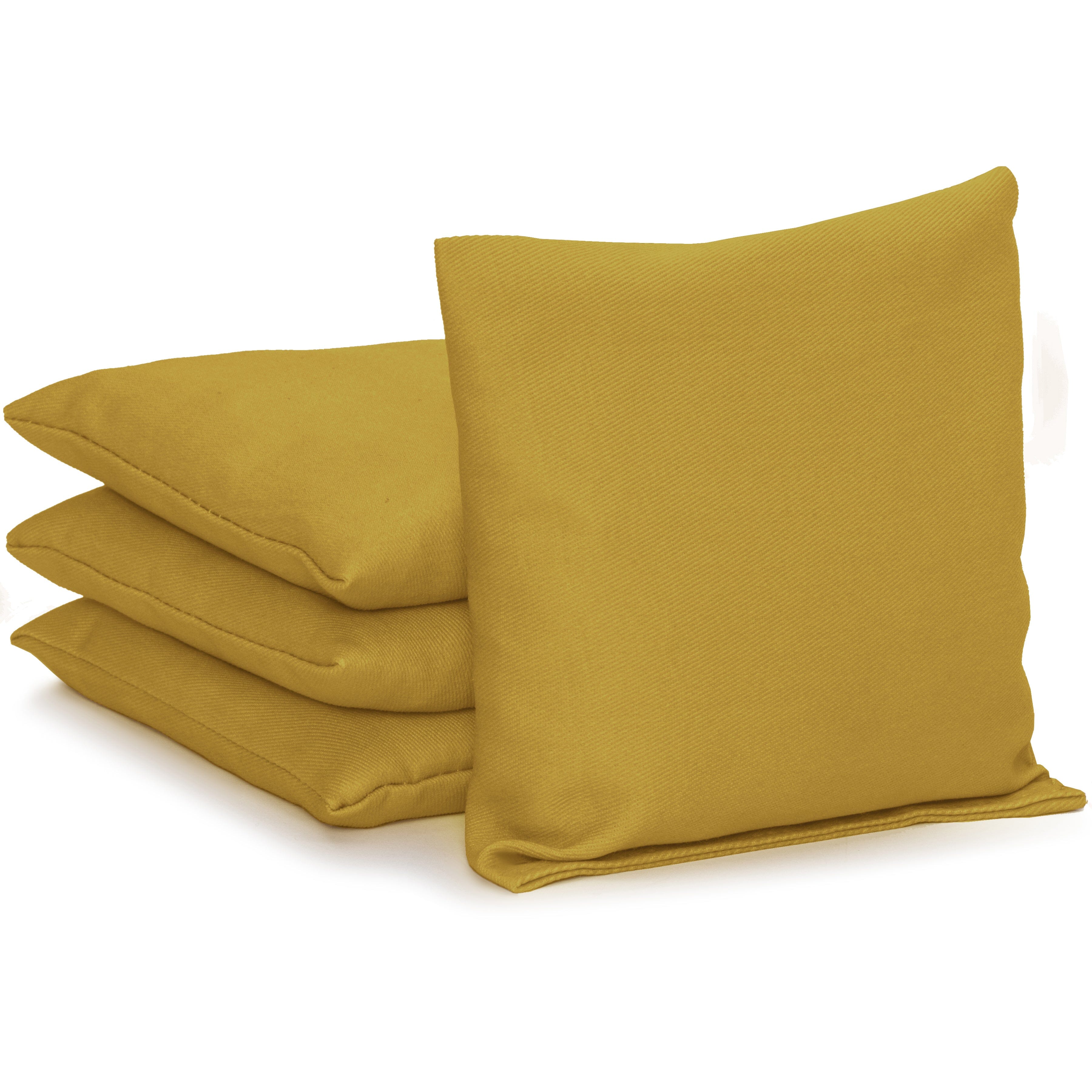 GoSports Cornhole Bean Bags Set of 4 - Regulation All Weather - Classic Gold Cornhole GoSports