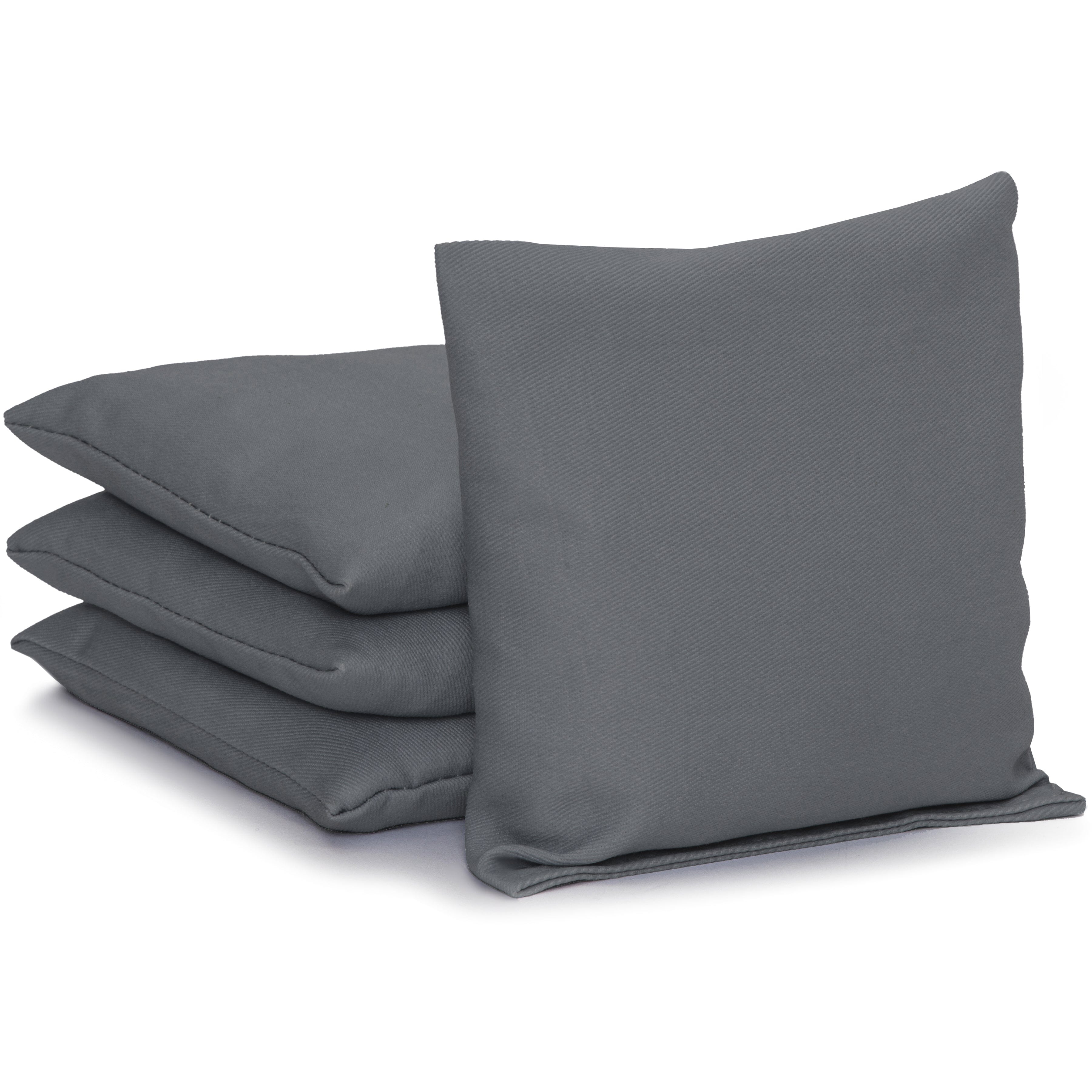 GoSports Cornhole Bean Bags Set of 4 - Regulation All Weather - Classic Dark Gray Cornhole GoSports