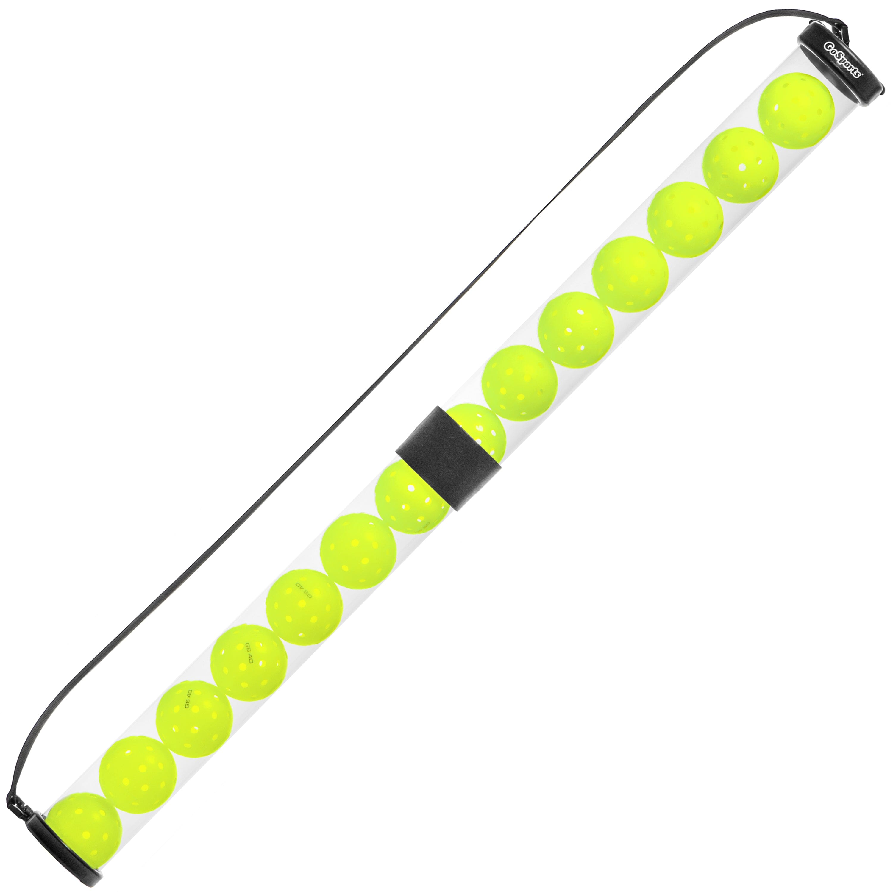 a yellow and black led light with a white handle