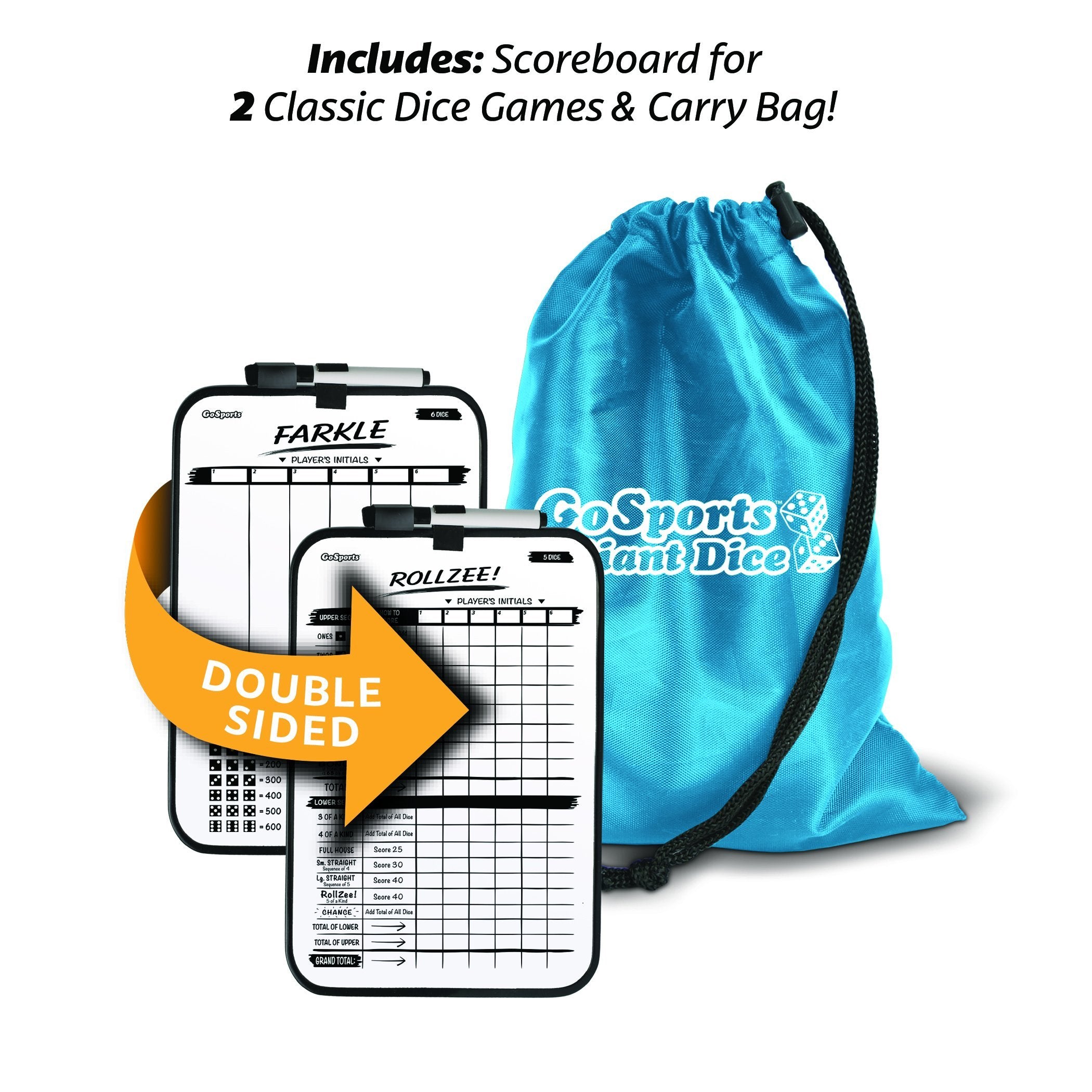 a bag with a check card and a bag with a check card