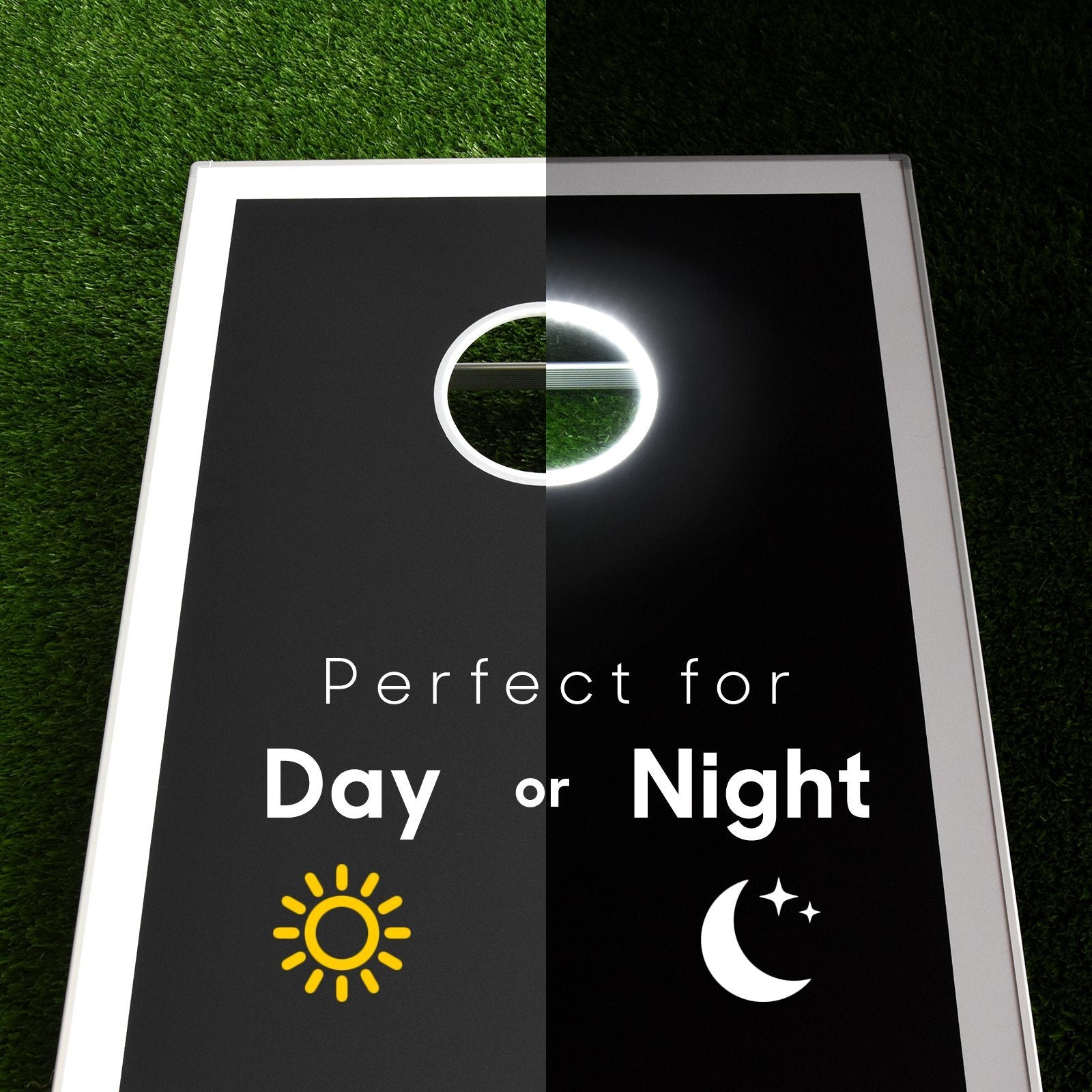 a book with a light on it and the words perfect day night