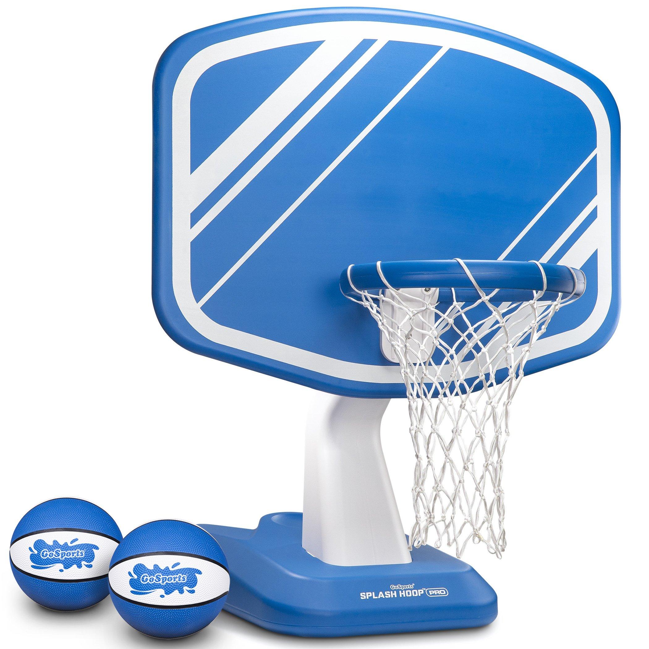 the mini basketball hoop with two balls