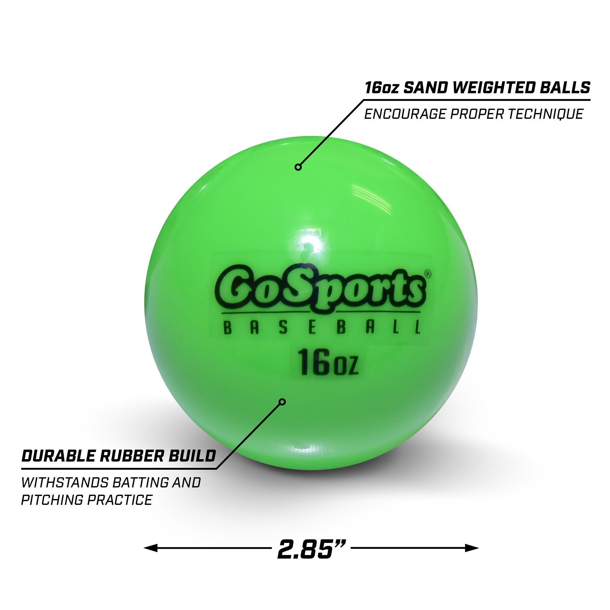 a green ball with the words go - nd on it