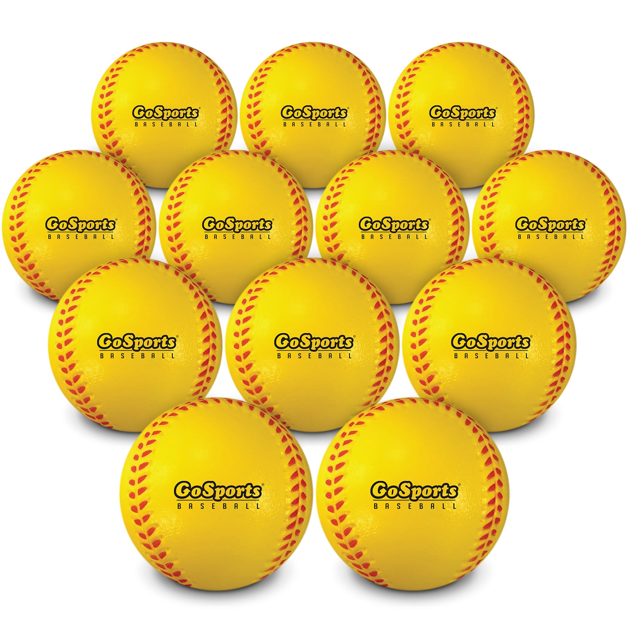 softball ball - yellow - dozen of 12