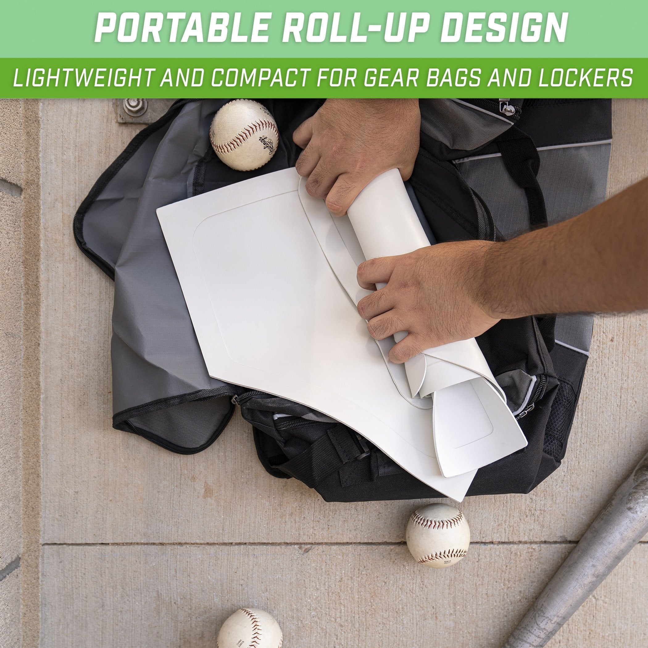 a baseball player is putting his glove on the ground