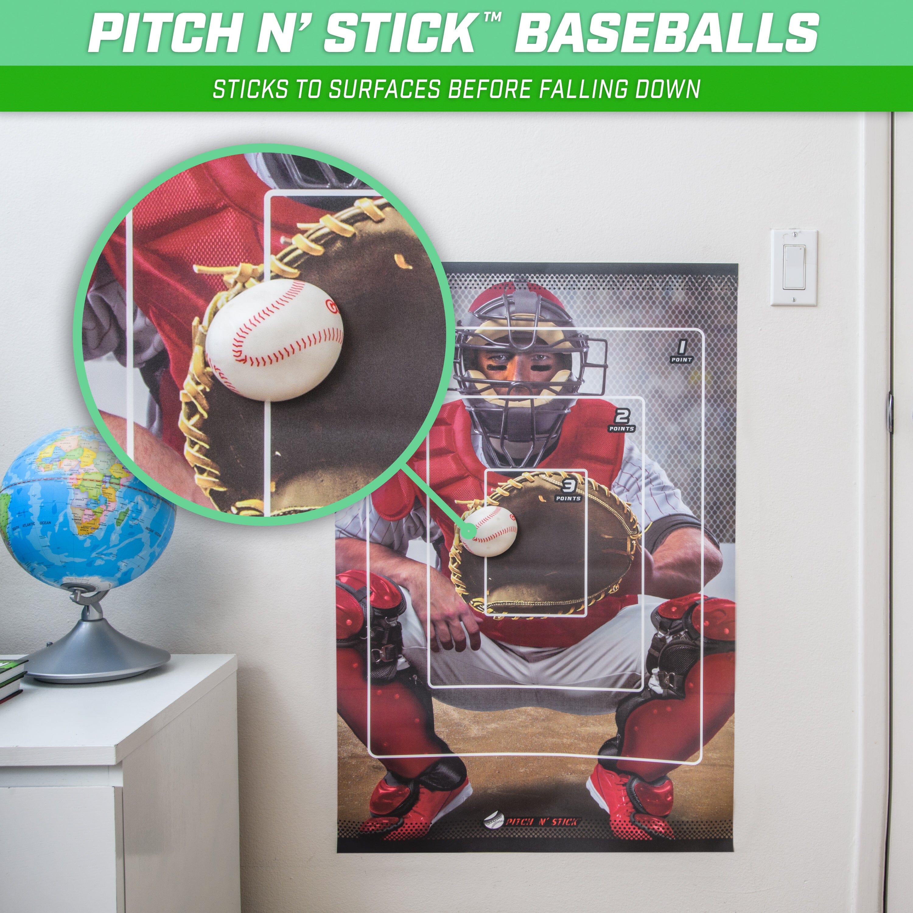 a baseball player is holding a ball in his hand