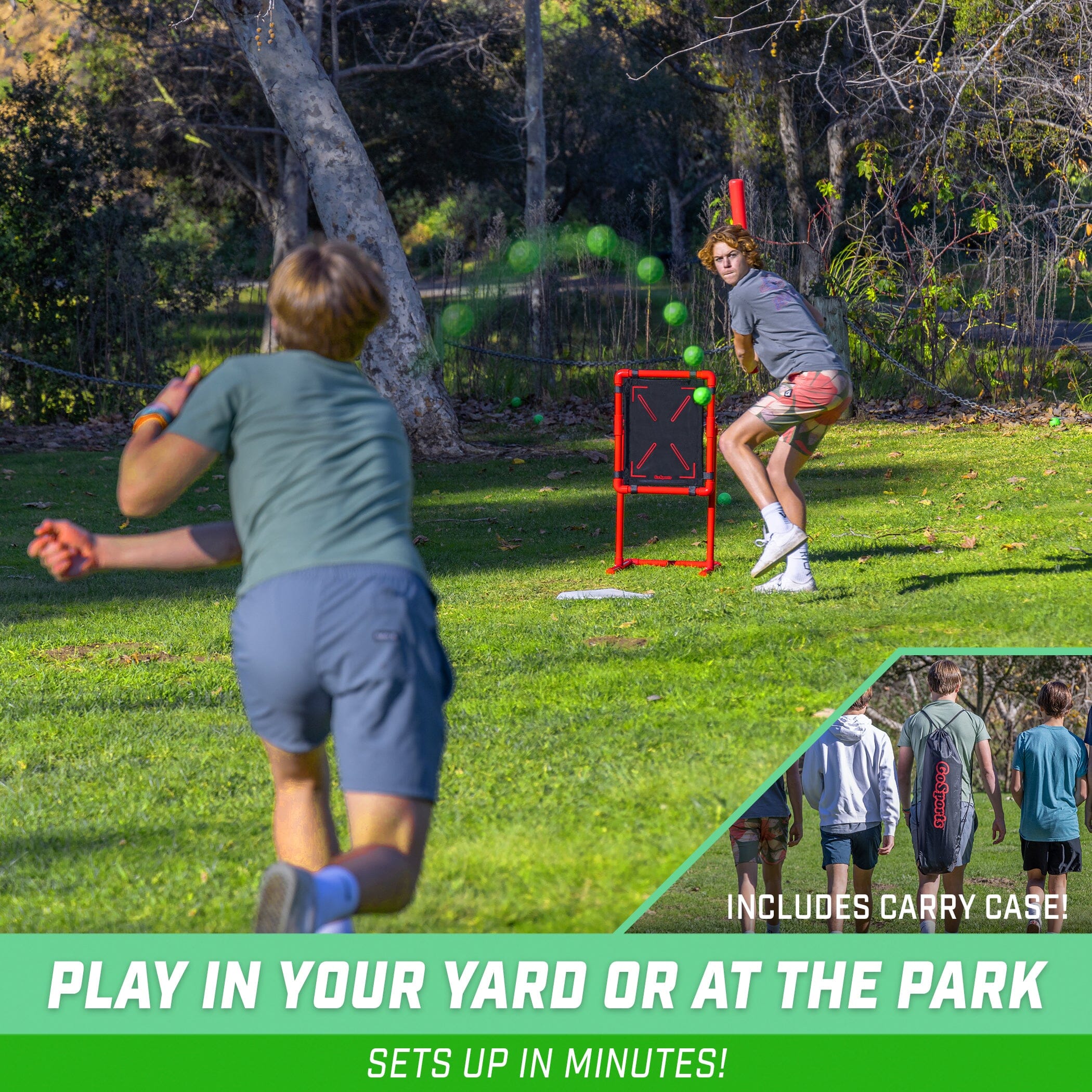 a man is playing frcg in the park