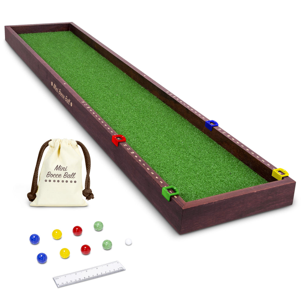 GoSports Mini Bocce Tabletop Game Set for Kids & Adults | Includes 8 Mini Bocce Balls, Pallino and Case Bocce playgosports.com 