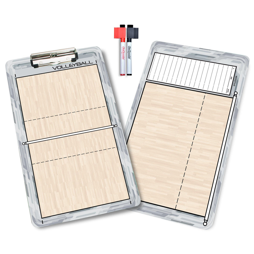GoSports Volleyball Coaches Boards - 2 Sided Premium Dry Erase Clipboards Coaches Board playgosports.com 