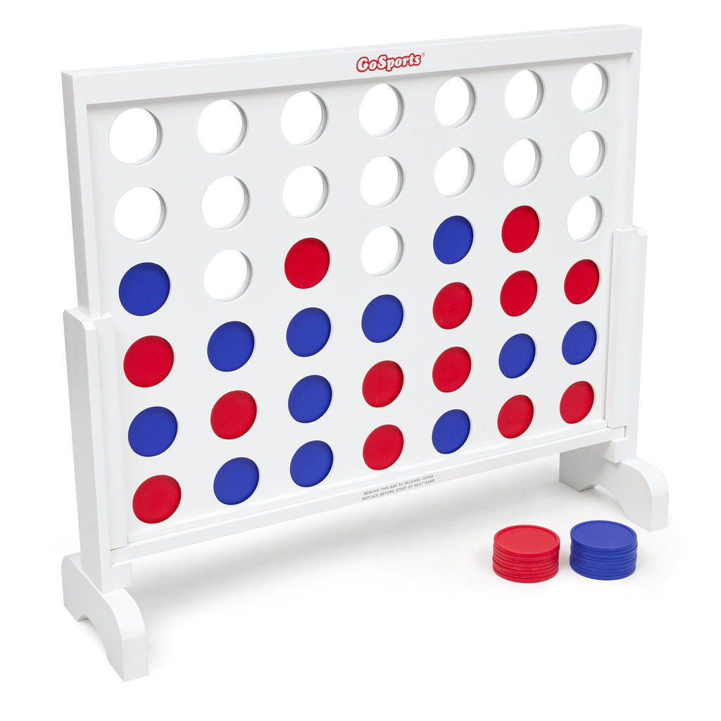 GoSports Giant 4 in a Row Game with Carrying Case - 3 foot Width - Made from Wood 4 in a Row playgosports.com 