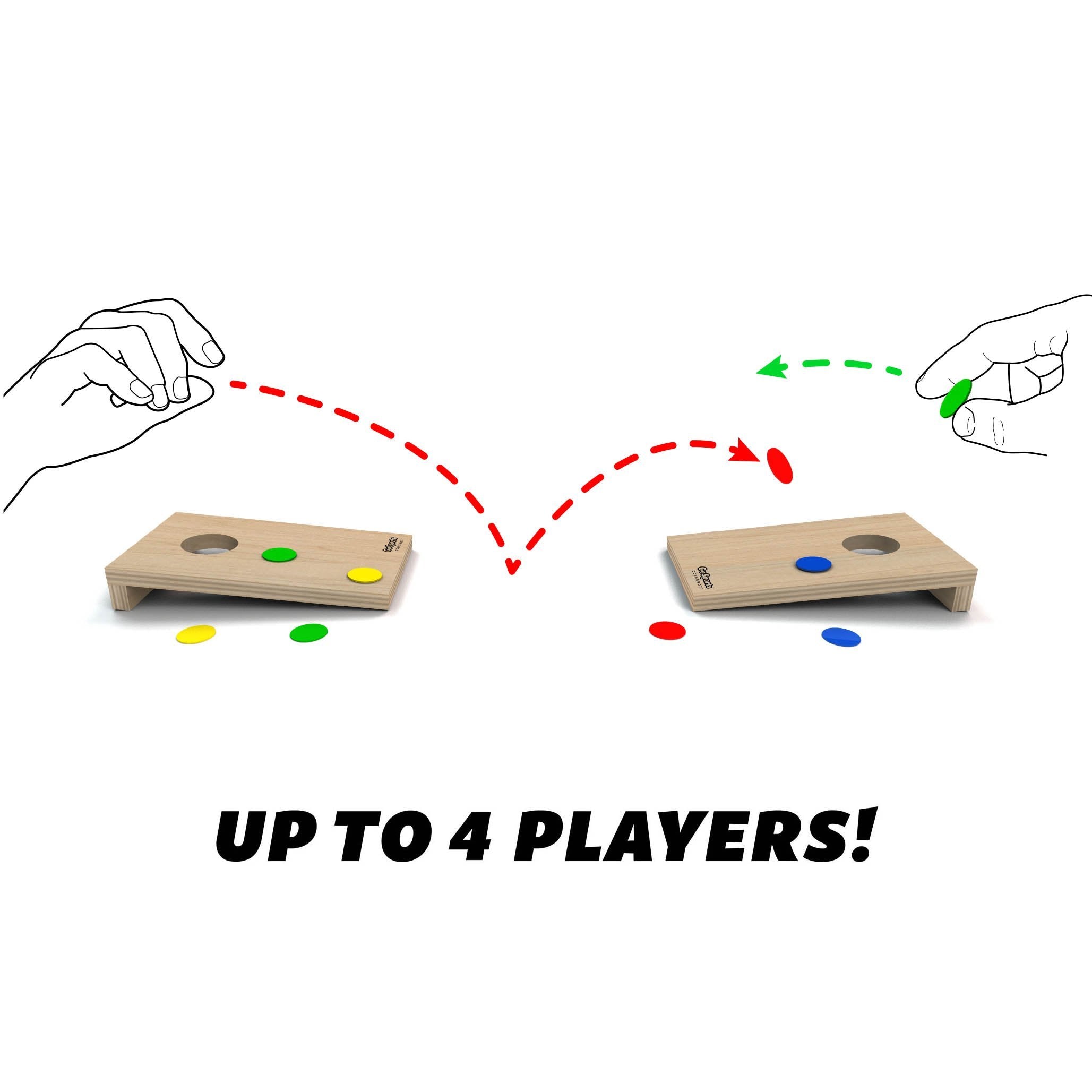 two hands are shown to show the same player ' s position
