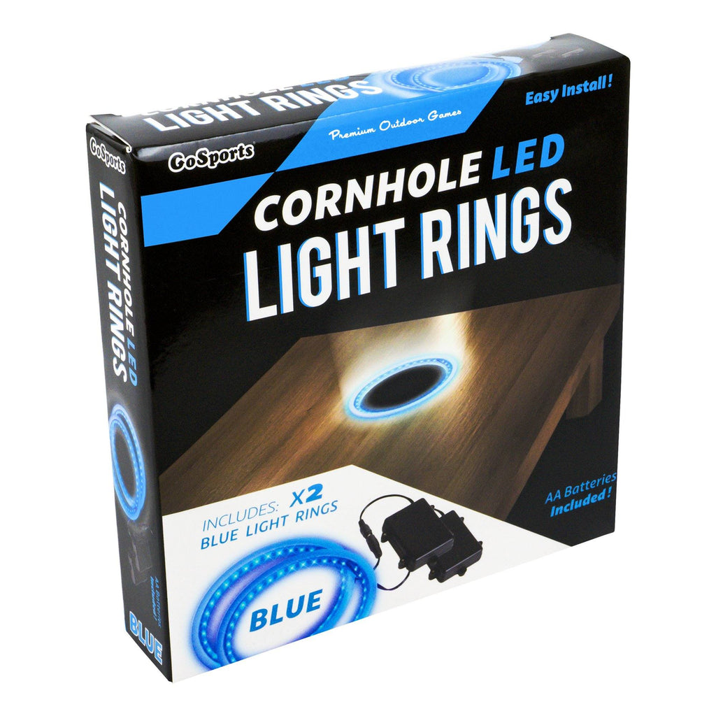 GoSports Cornhole Light Up LED Ring Kit 2pc Set - Compatible with All Cornhole Games - Blue Cornhole playgosports.com 