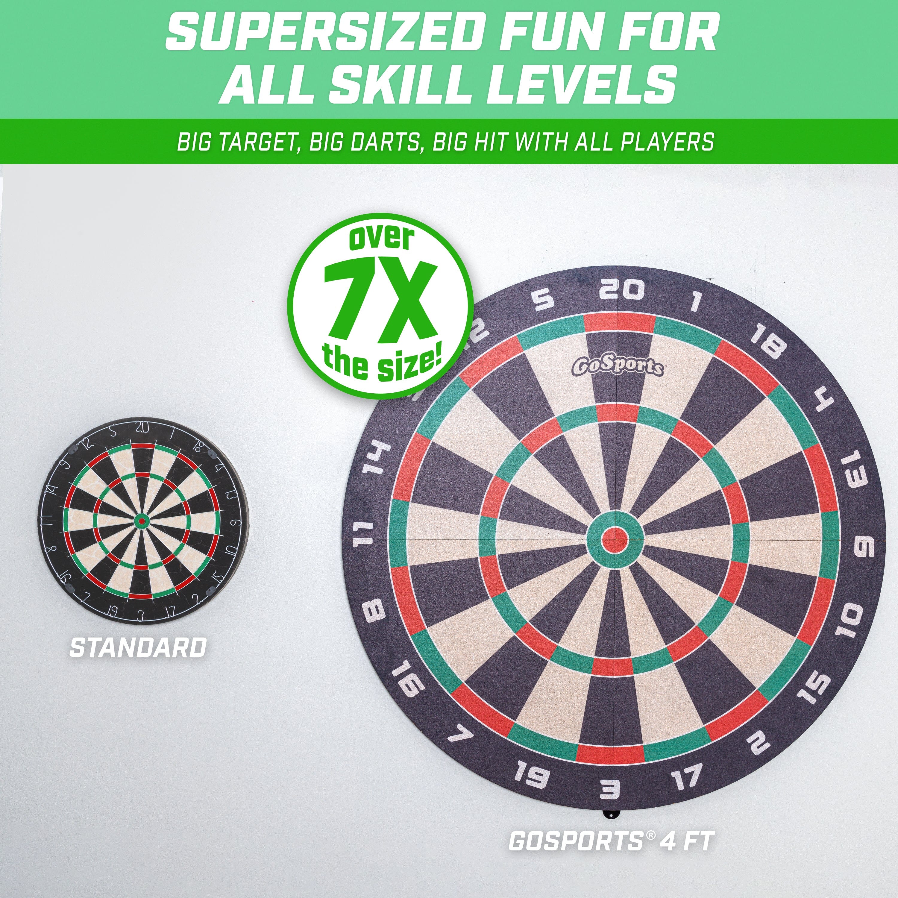 a dart and a dart on a wall