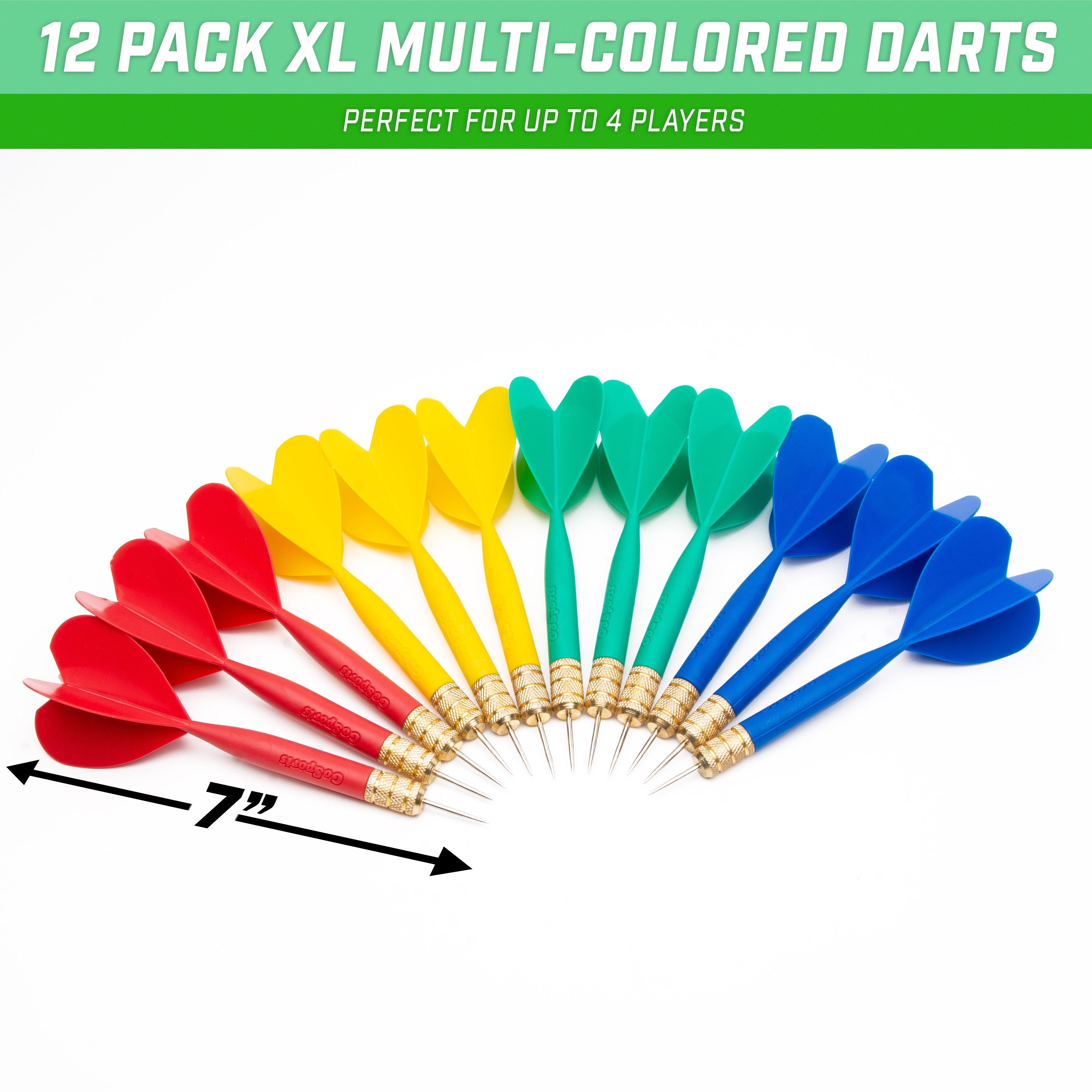 12 pack multi colored darts
