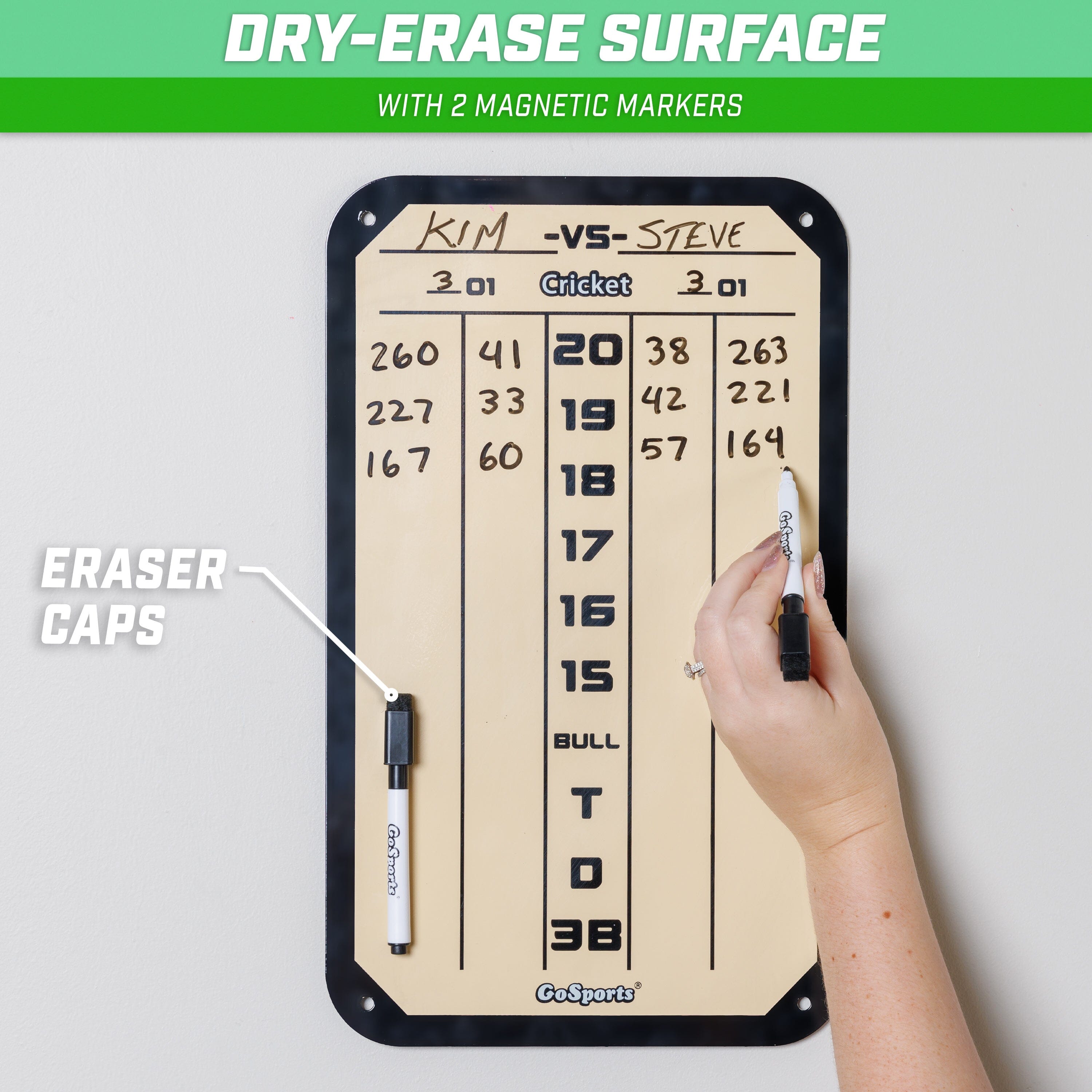 dry eraser with magnetic marker