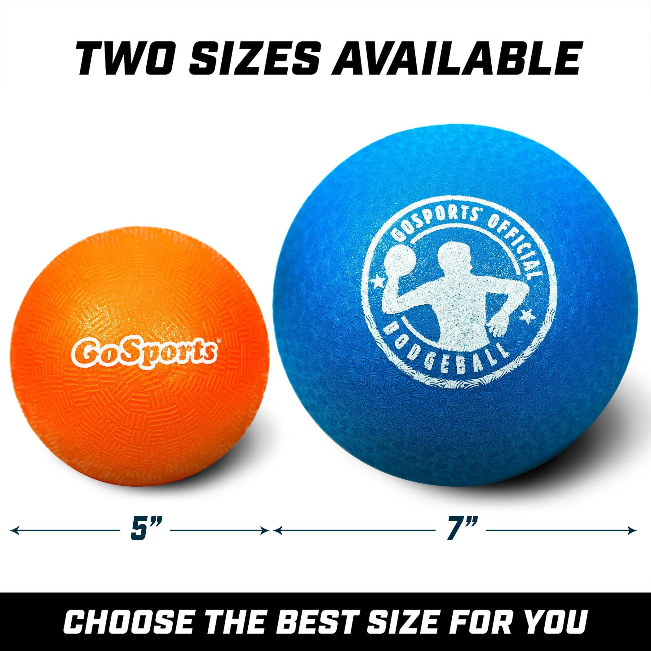 two sizes available for the two sizes of the two balls