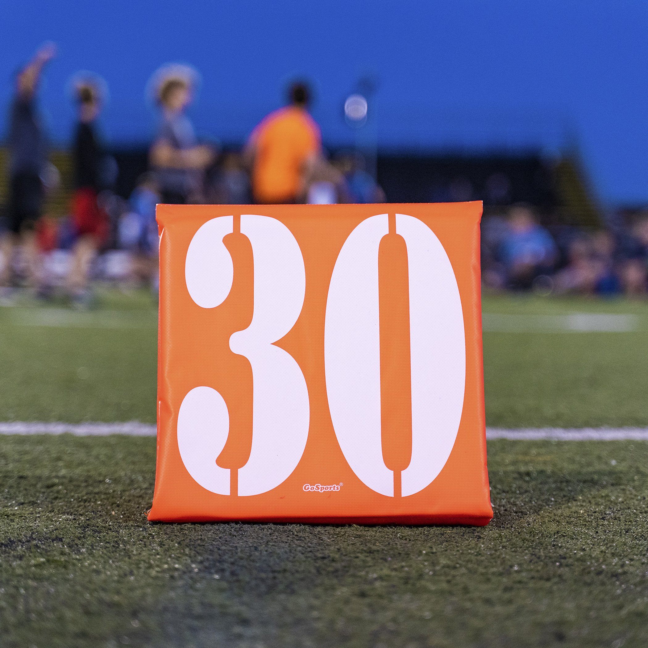 a field with a number 30 on it
