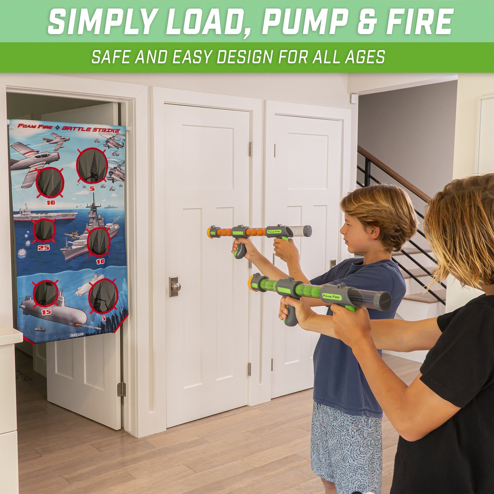 a woman is using a spray gun to spray a door