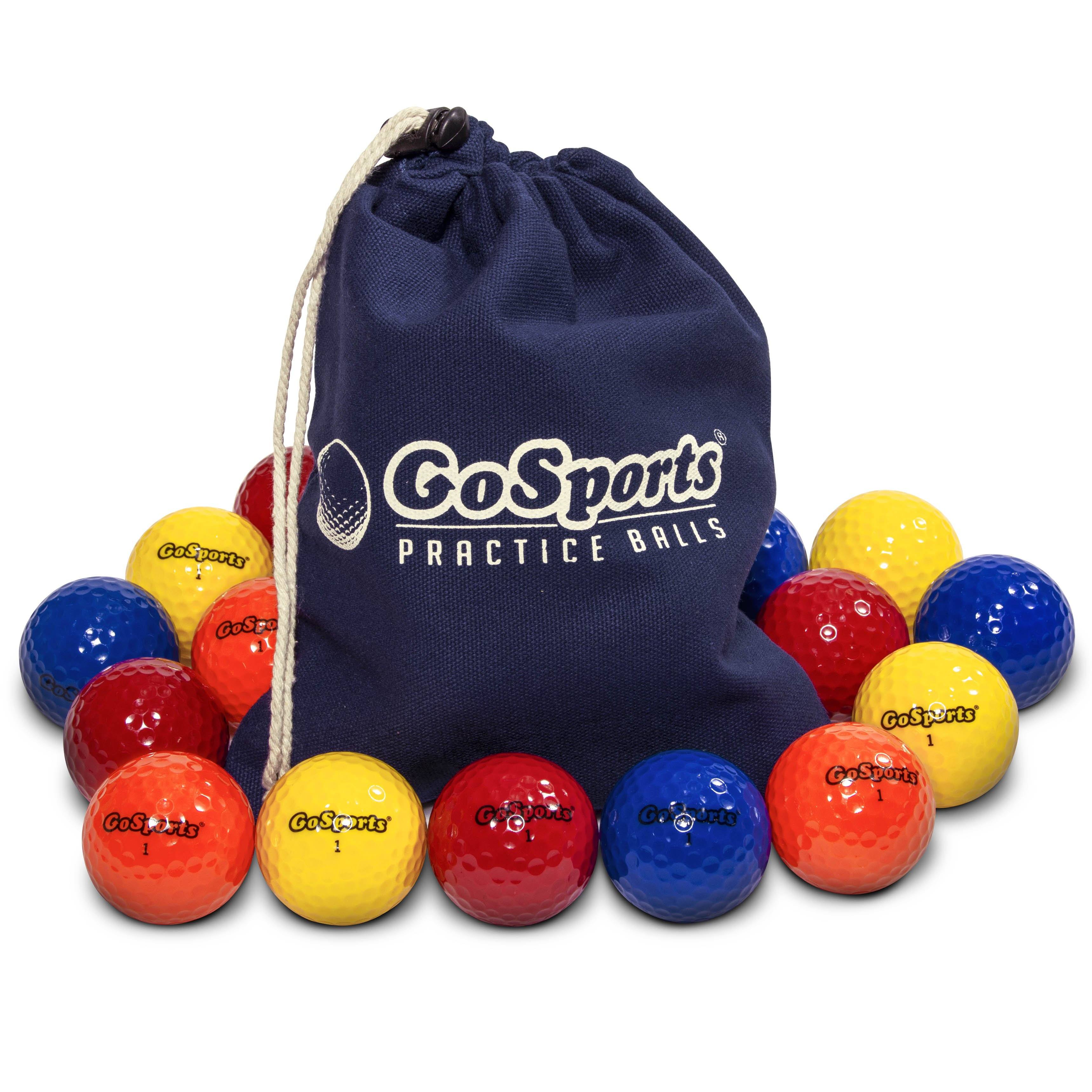 golf balls in a draws bag